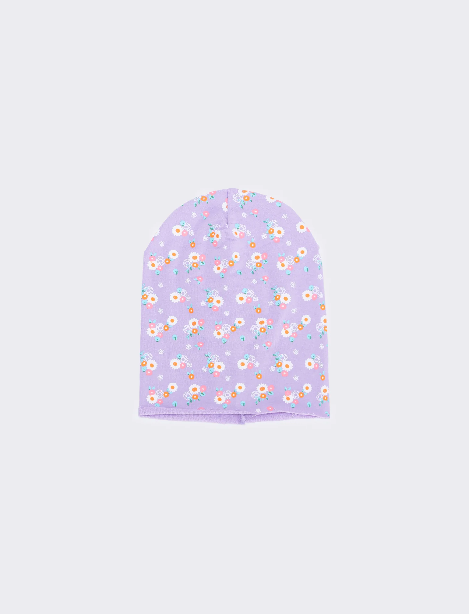 Cappello cuffia con fiori provenzali - Lilla