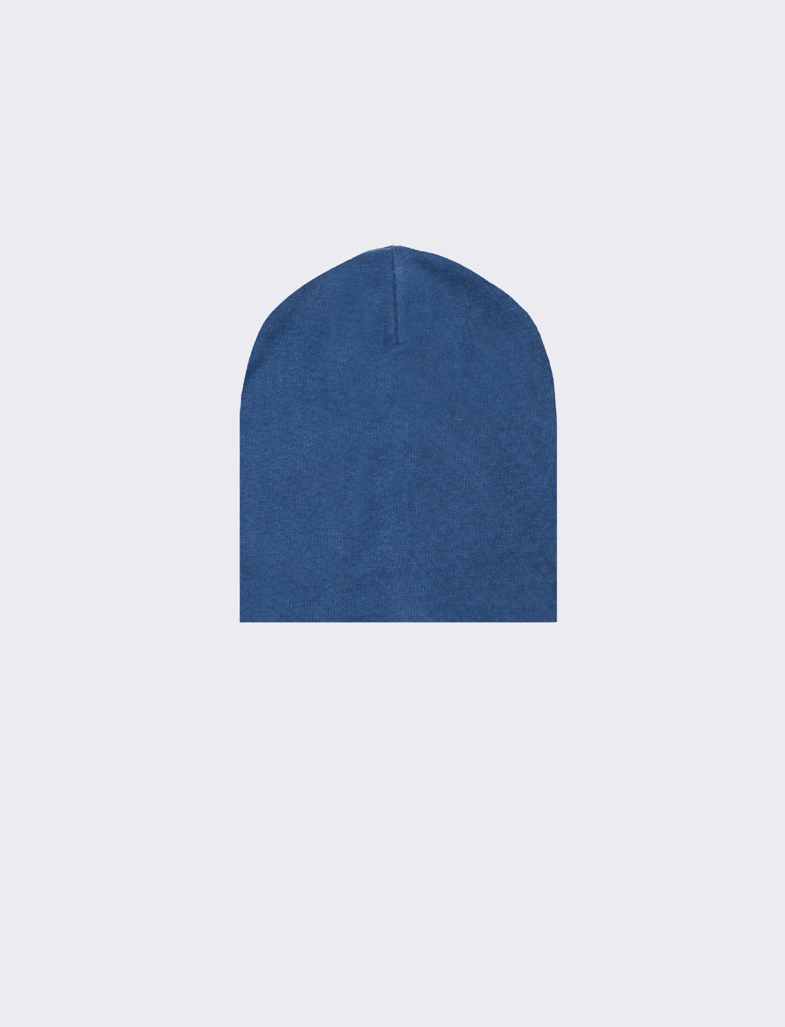 Cappello cuffia costine bambino - Blu