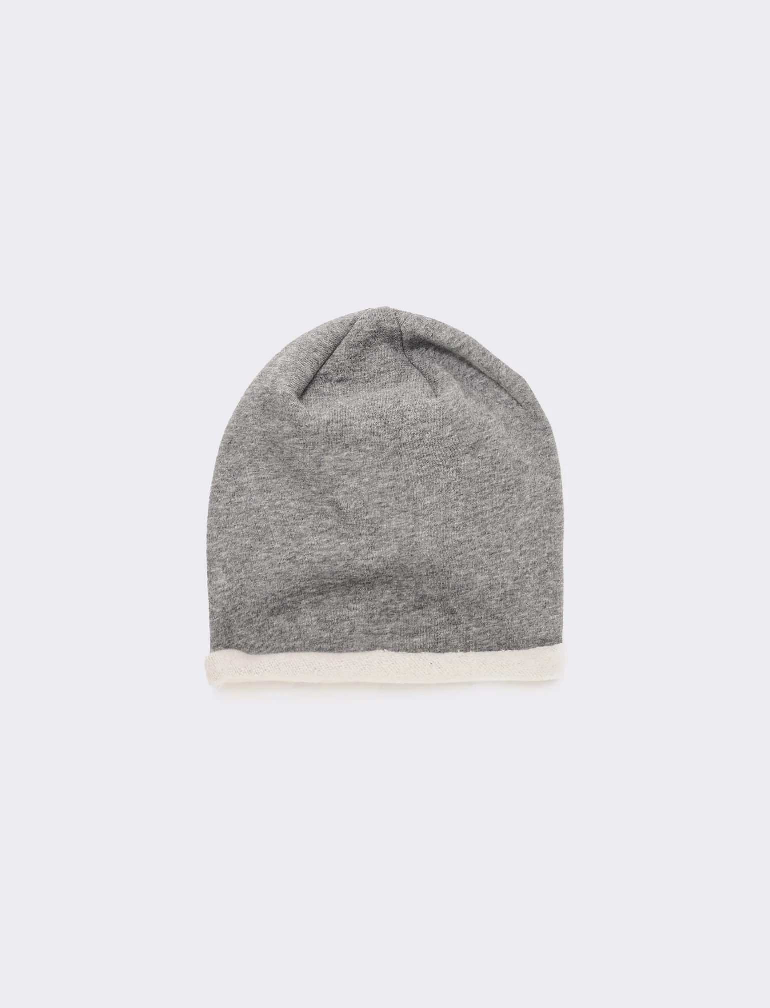 Cappello cuffia in french terry bambino - Grigio