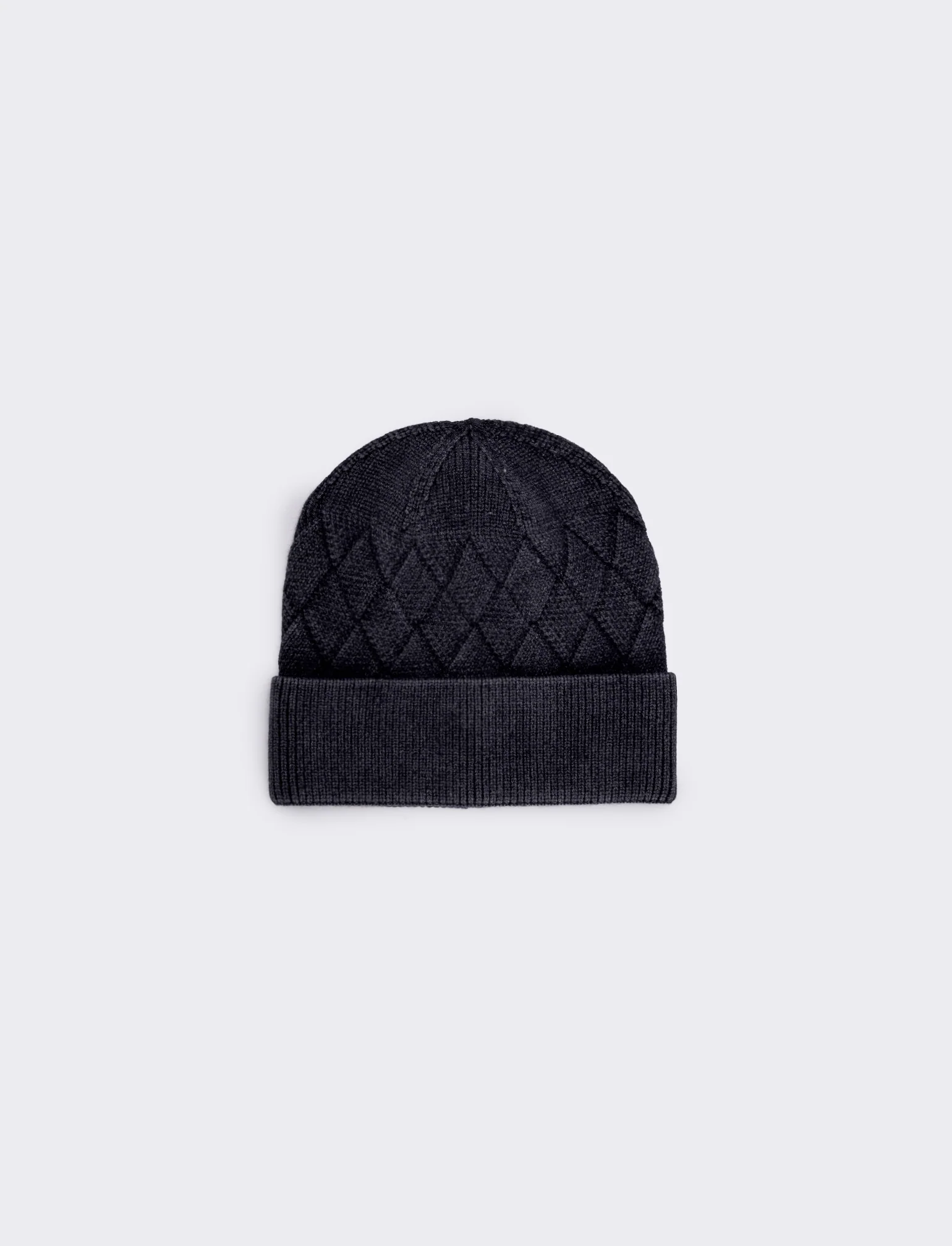Cappello delavè stampa intreccio uomo - Nero