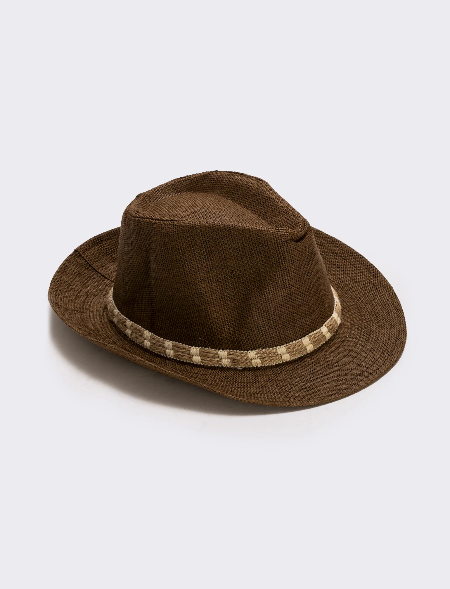 Cappello di paglia con cordoncino uomo - Moro - Image 2