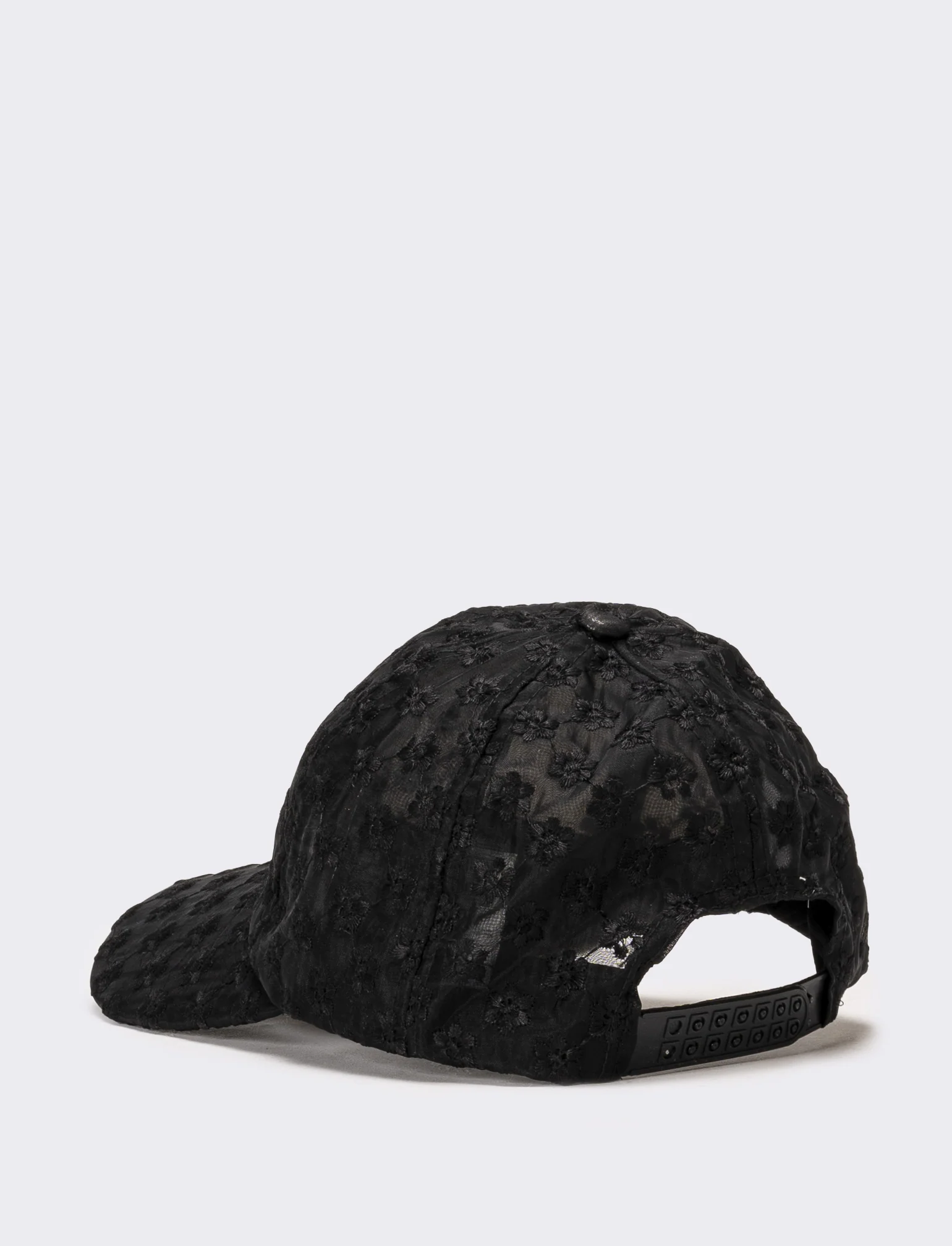 Cappello donna baseball margherite regolabile trasparente - Nero - Image 2
