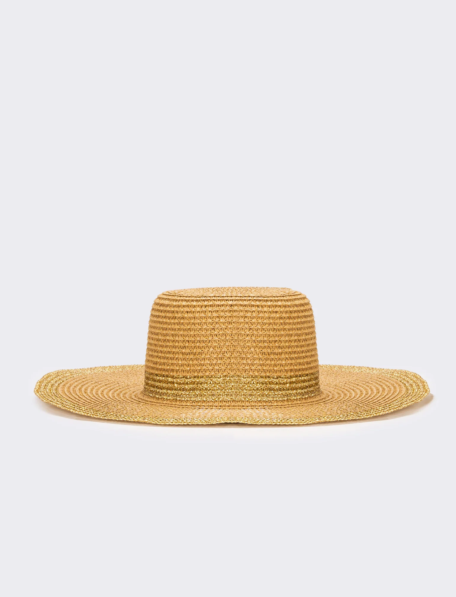 Cappello donna falda larga lurex - Marrone - Image 3