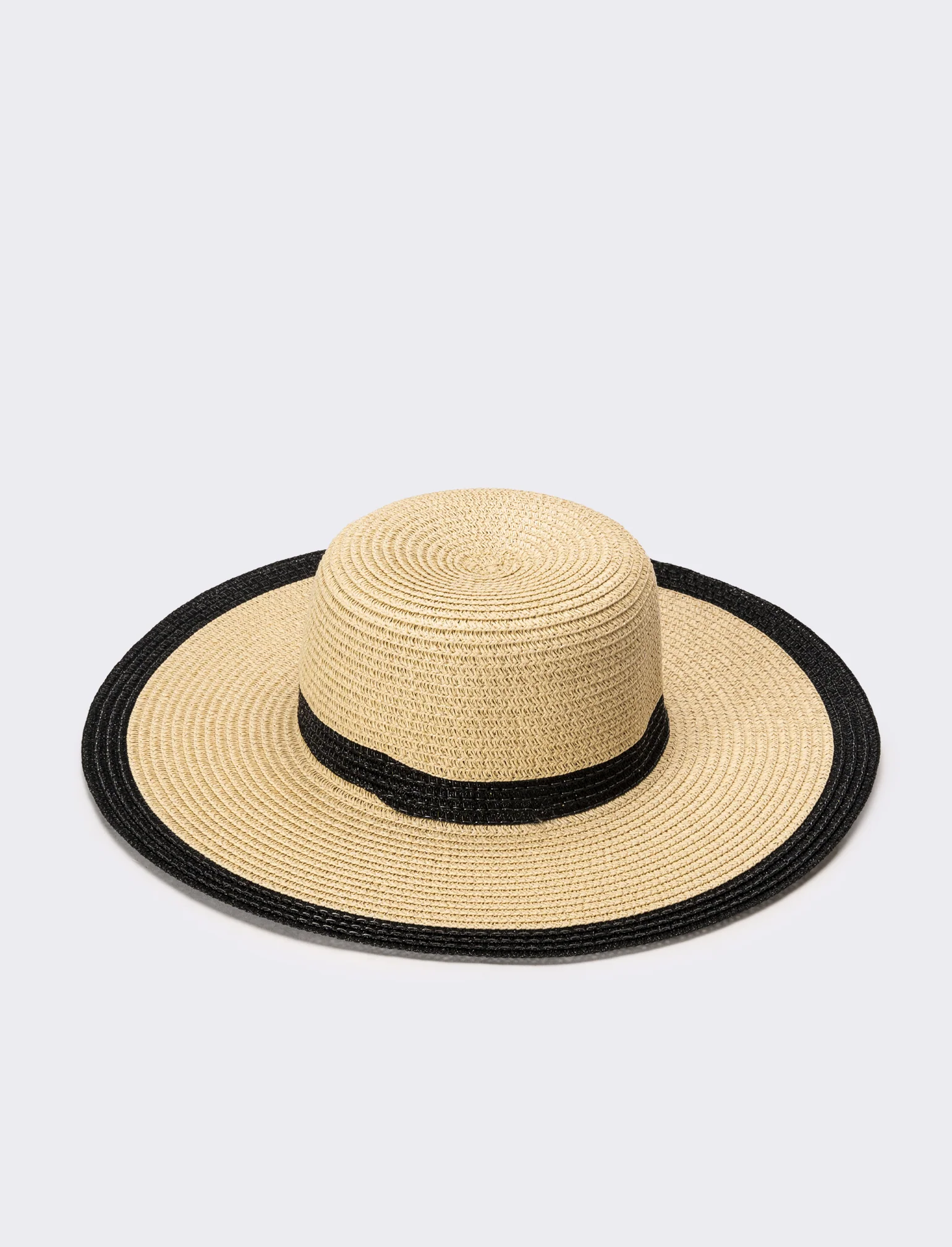 Cappello donna falda larga lurex - Nero - Image 4