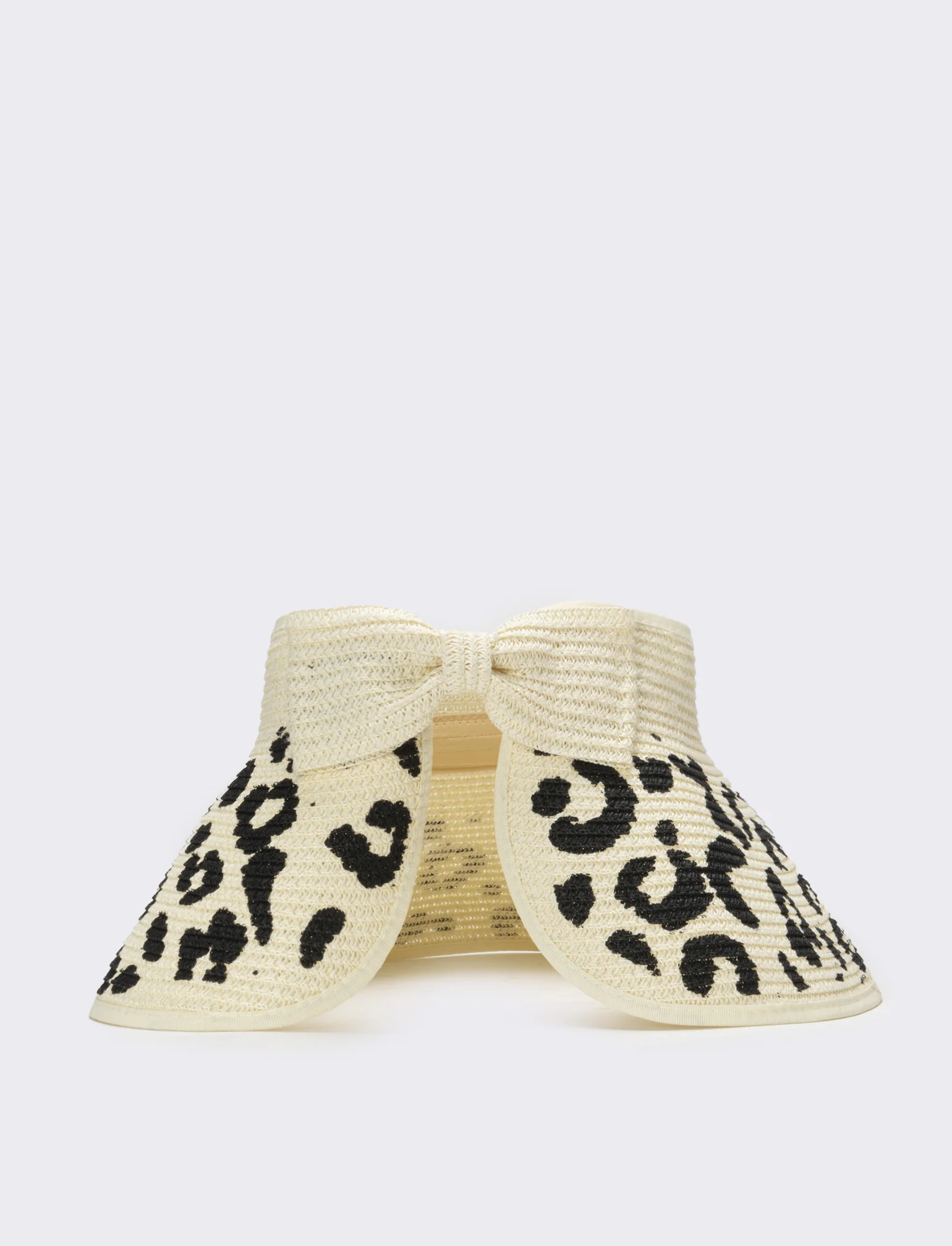 Cappello donna visiera leopardo - Bianco