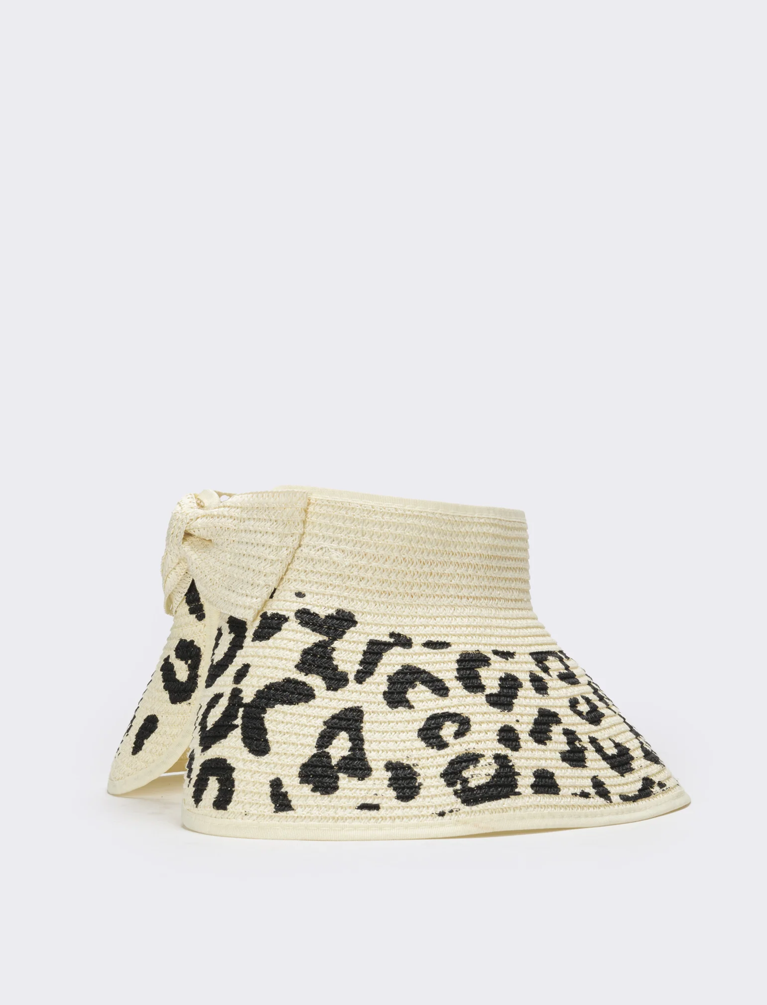 Cappello donna visiera leopardo - Bianco - Image 2