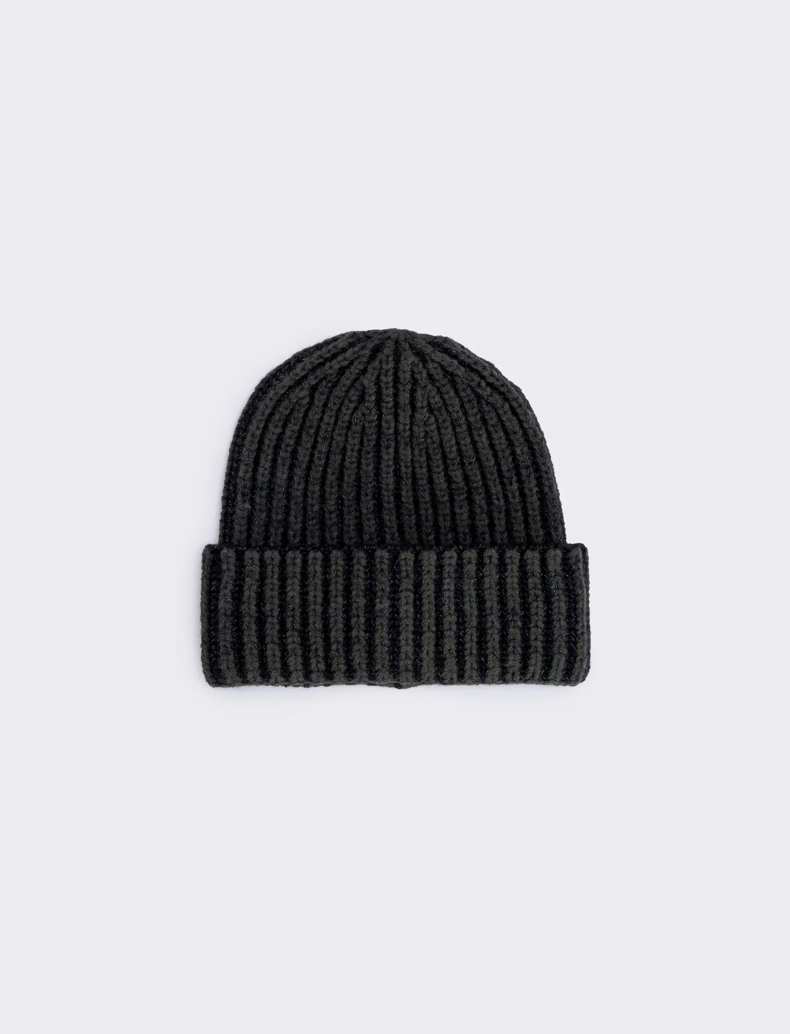 Cappello grande a treccia bicolore - Verde