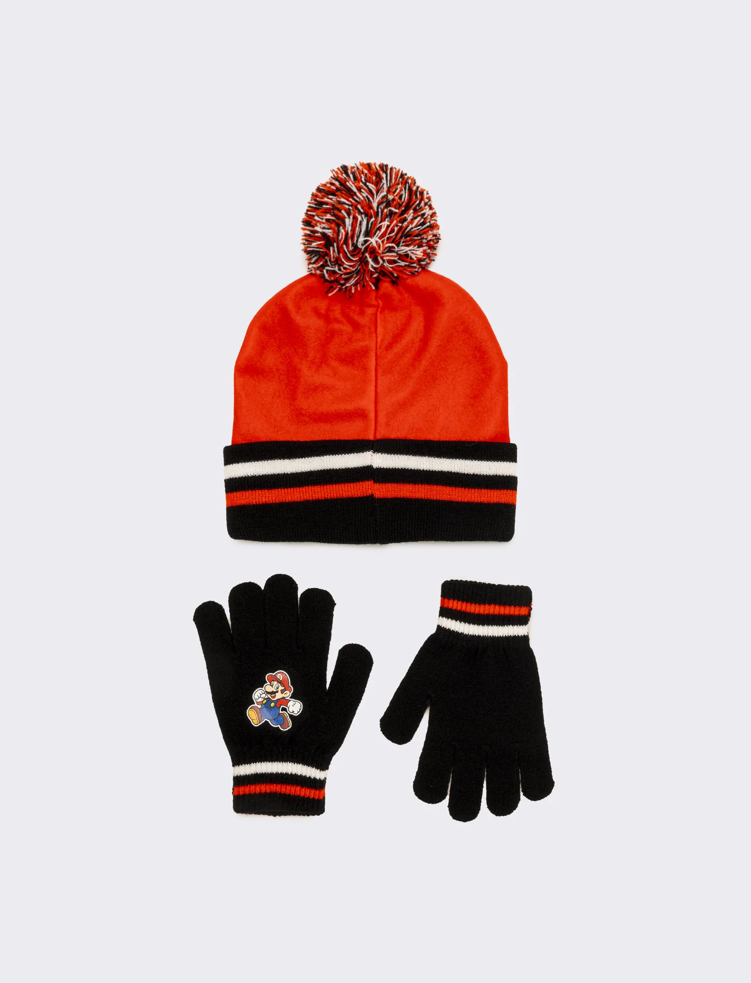 Cappello + guanti bambino super mario - Rosso - Image 2