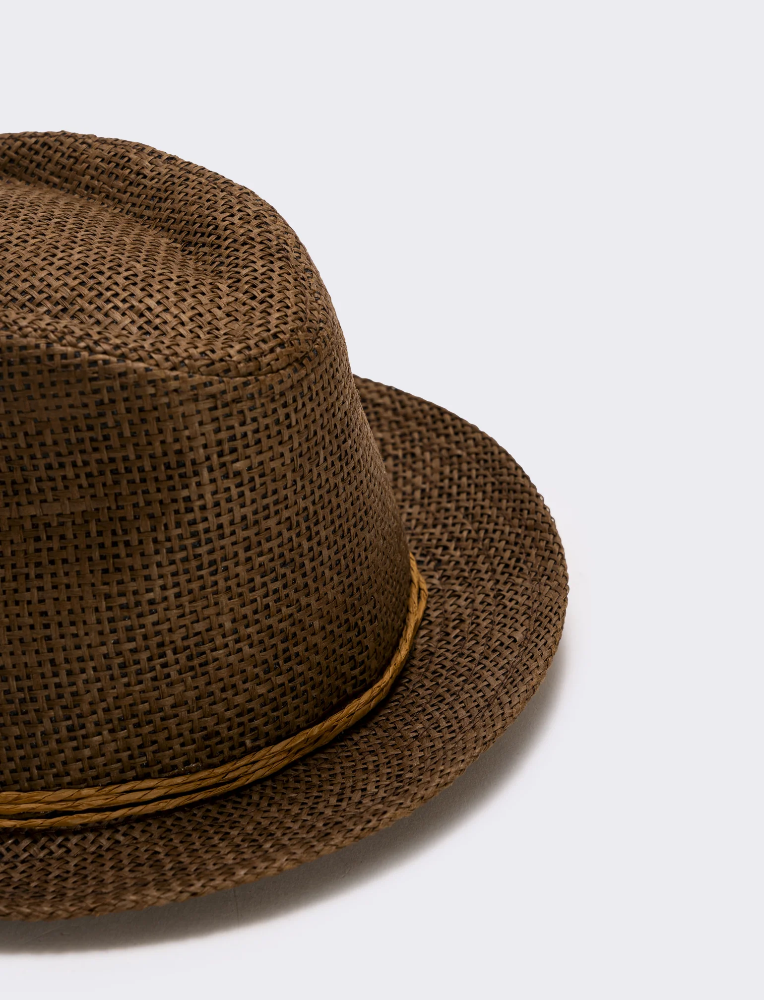 Cappello in paglia per uomo elegante - Marrone - Image 3