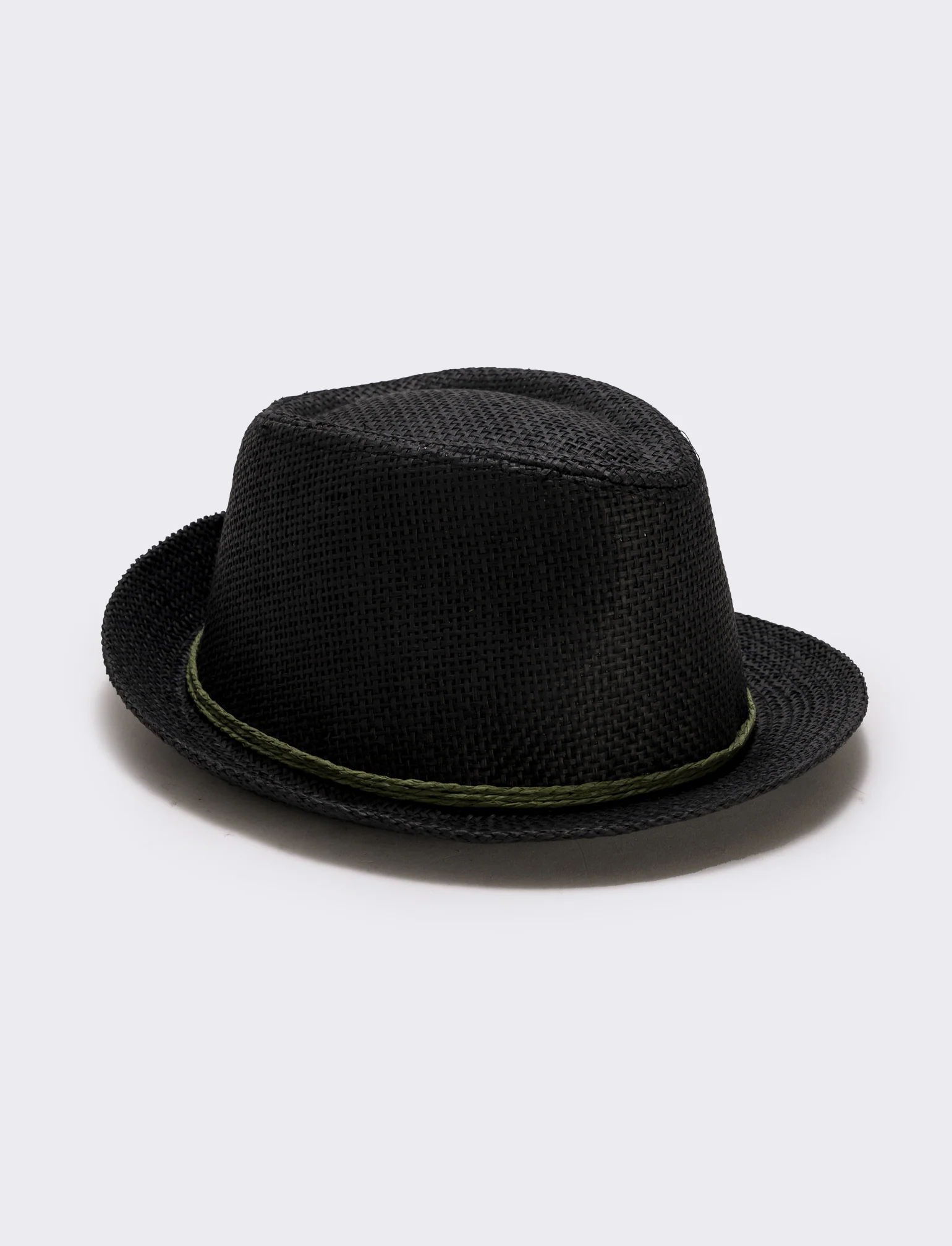 Cappello in paglia per uomo elegante - Nero - Image 2