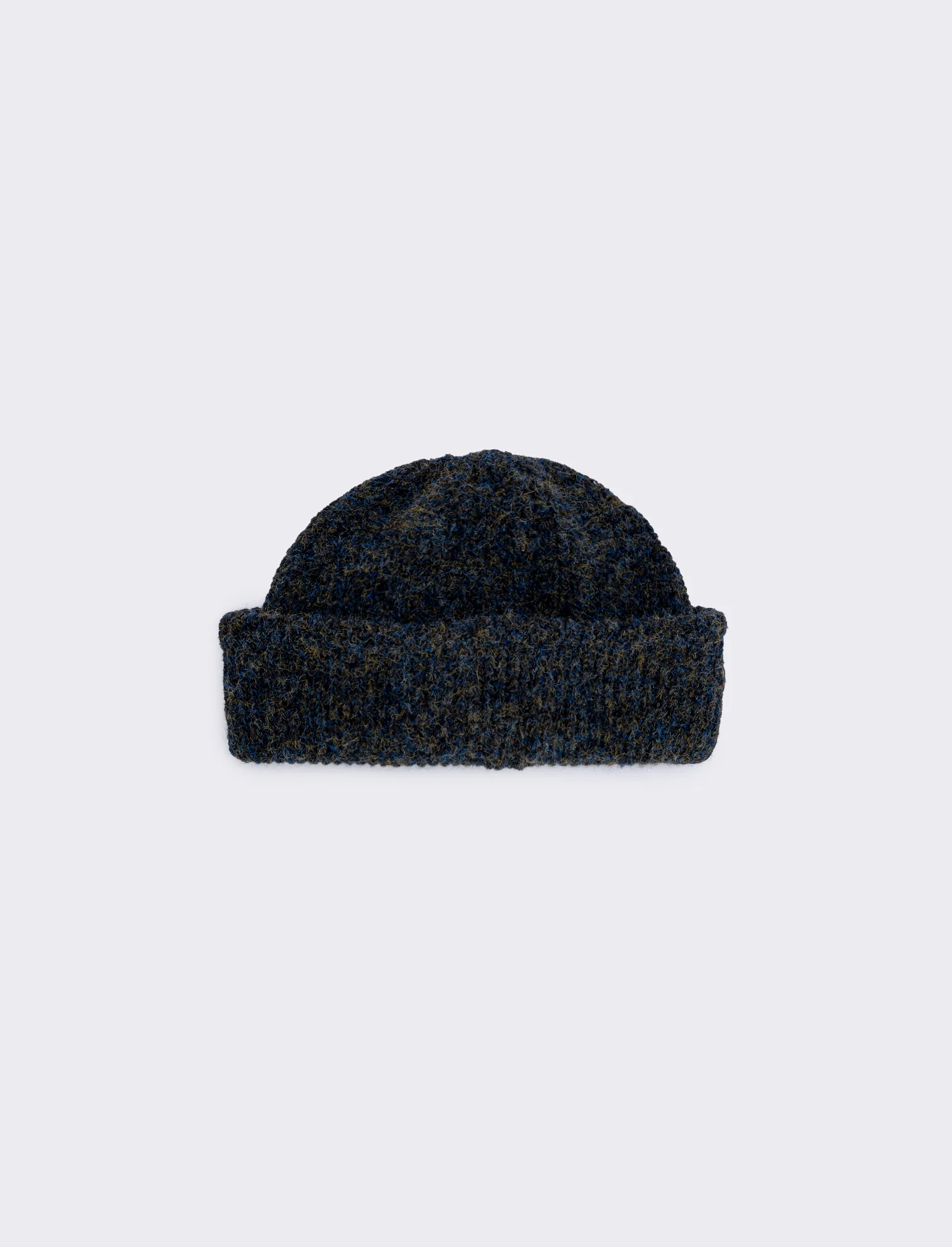 Cappello melange in lana per uomo - Blu