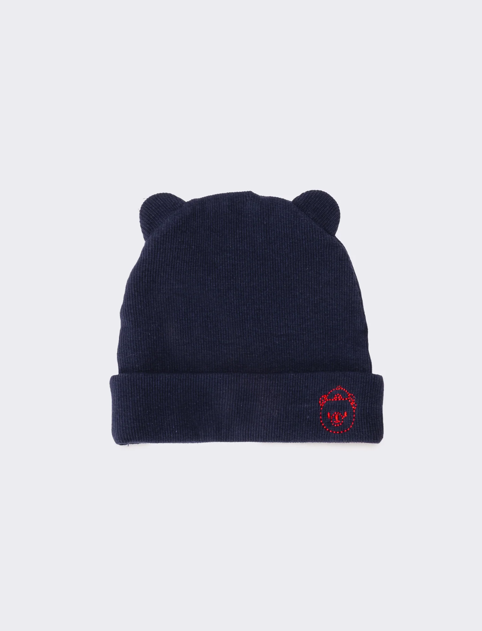 Cappello neonato cuffia con orecchie - Bluette