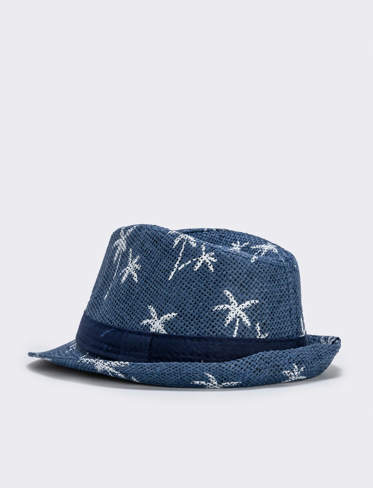 Cappello paglia bambino con palme - Bianco - Image 2