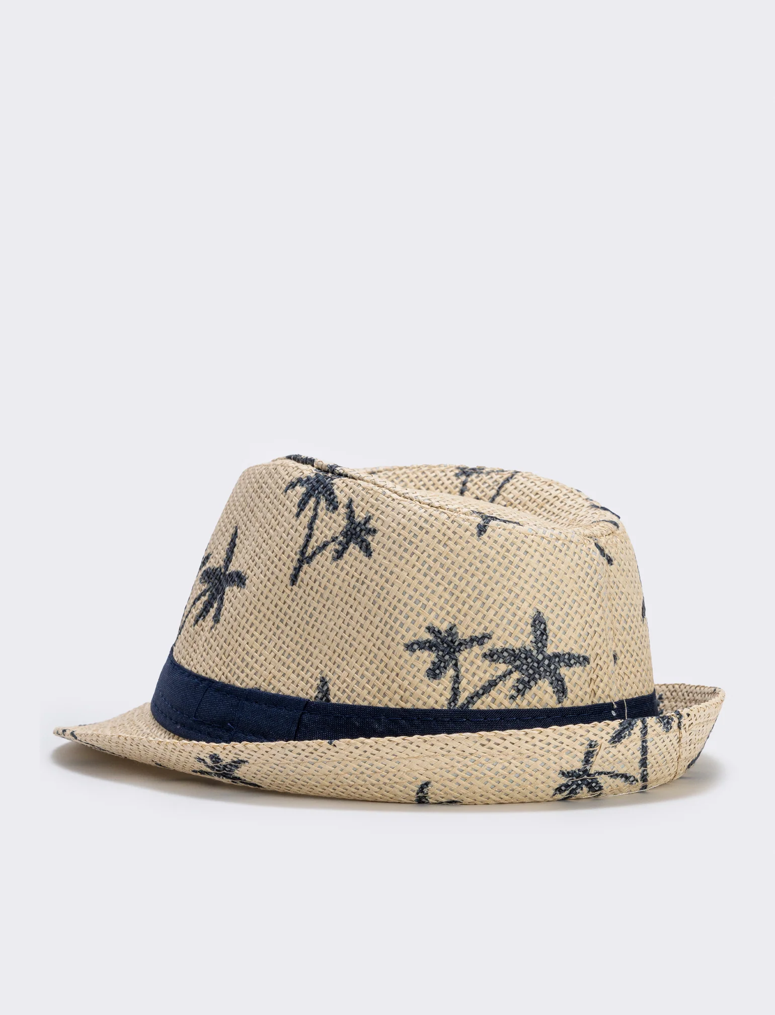 Cappello paglia bambino con palme - Verde - Image 2