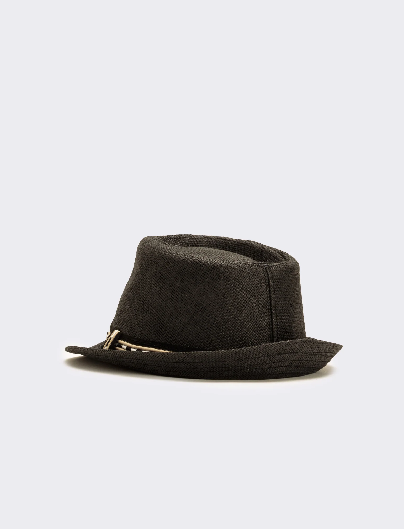 Cappello uomo borsalino paglia - Nero - Image 2