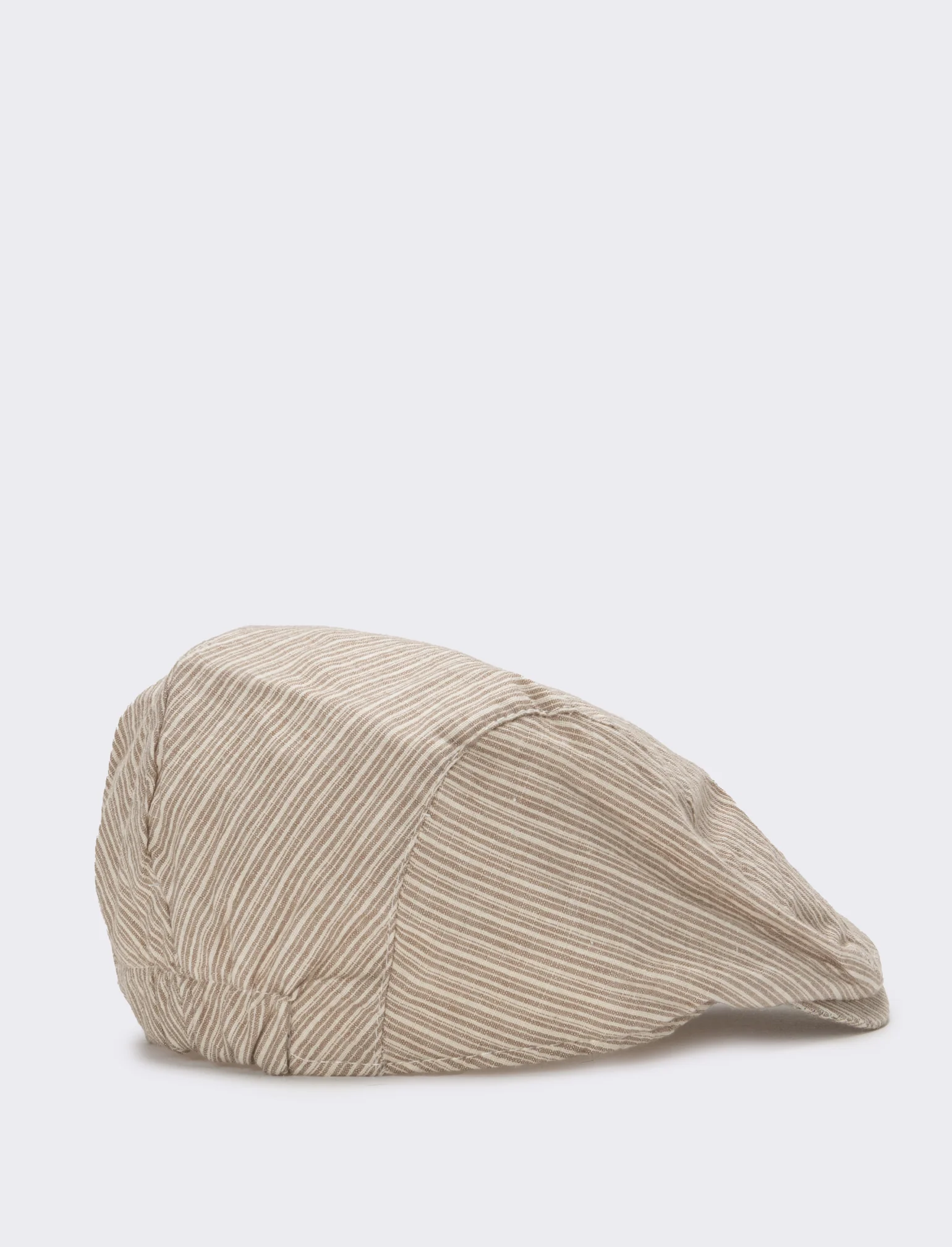 Cappello uomo coppola righe piccole - Beige - Image 2