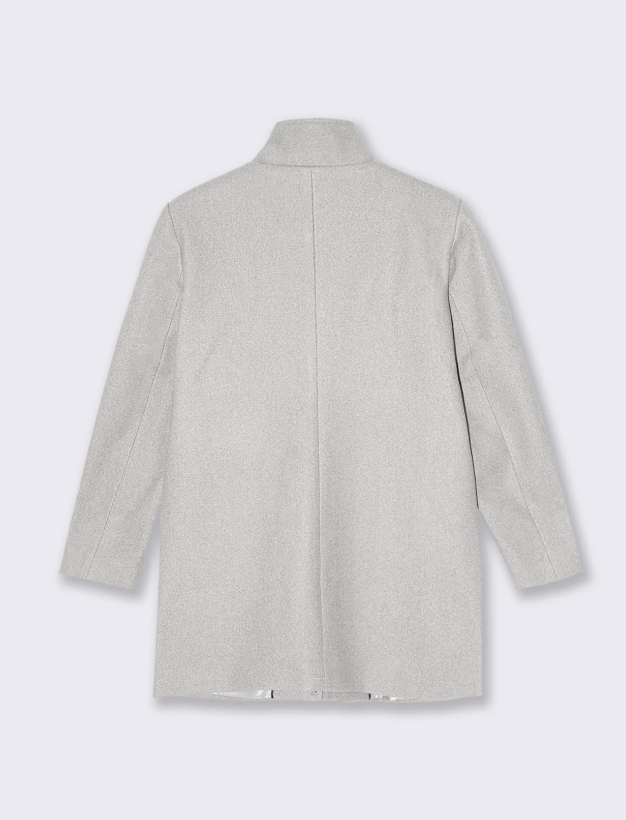 CAPPOTTO COLLO ALTO - Bianco gesso - Image 2