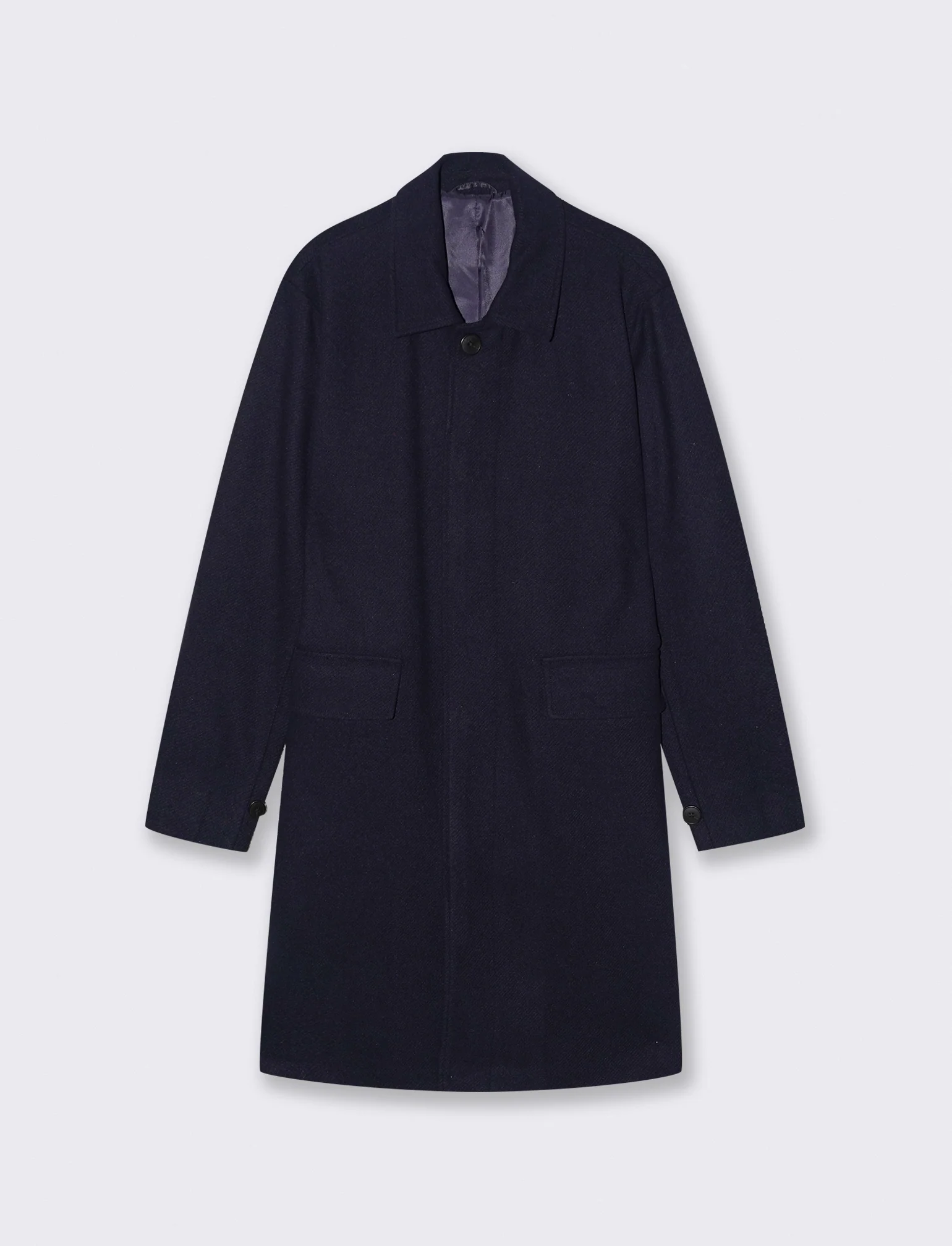 CAPPOTTO COLLO CAMICIA - Blu - Image 2