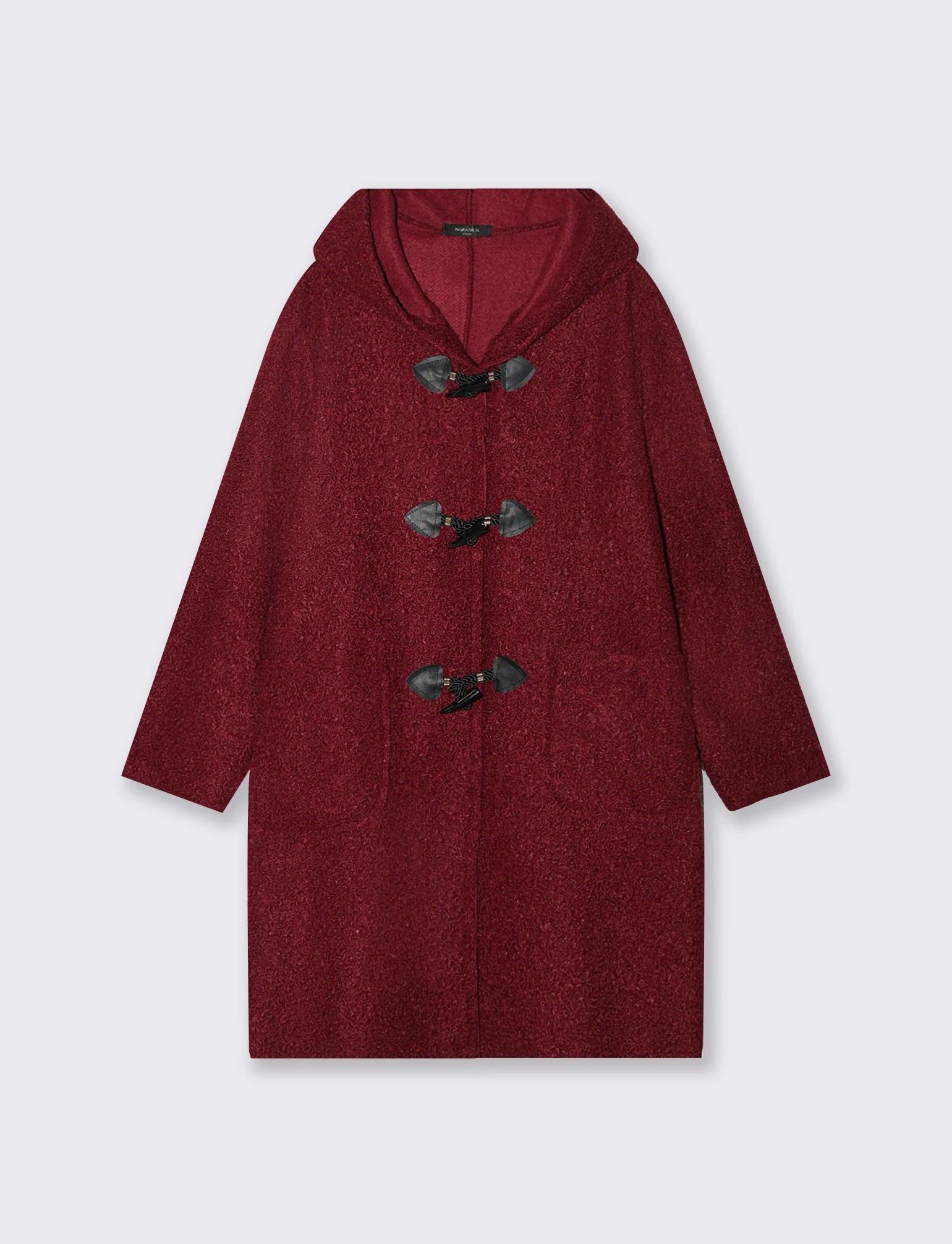 CAPPOTTO CON CAPPUCCIO - Bordeaux