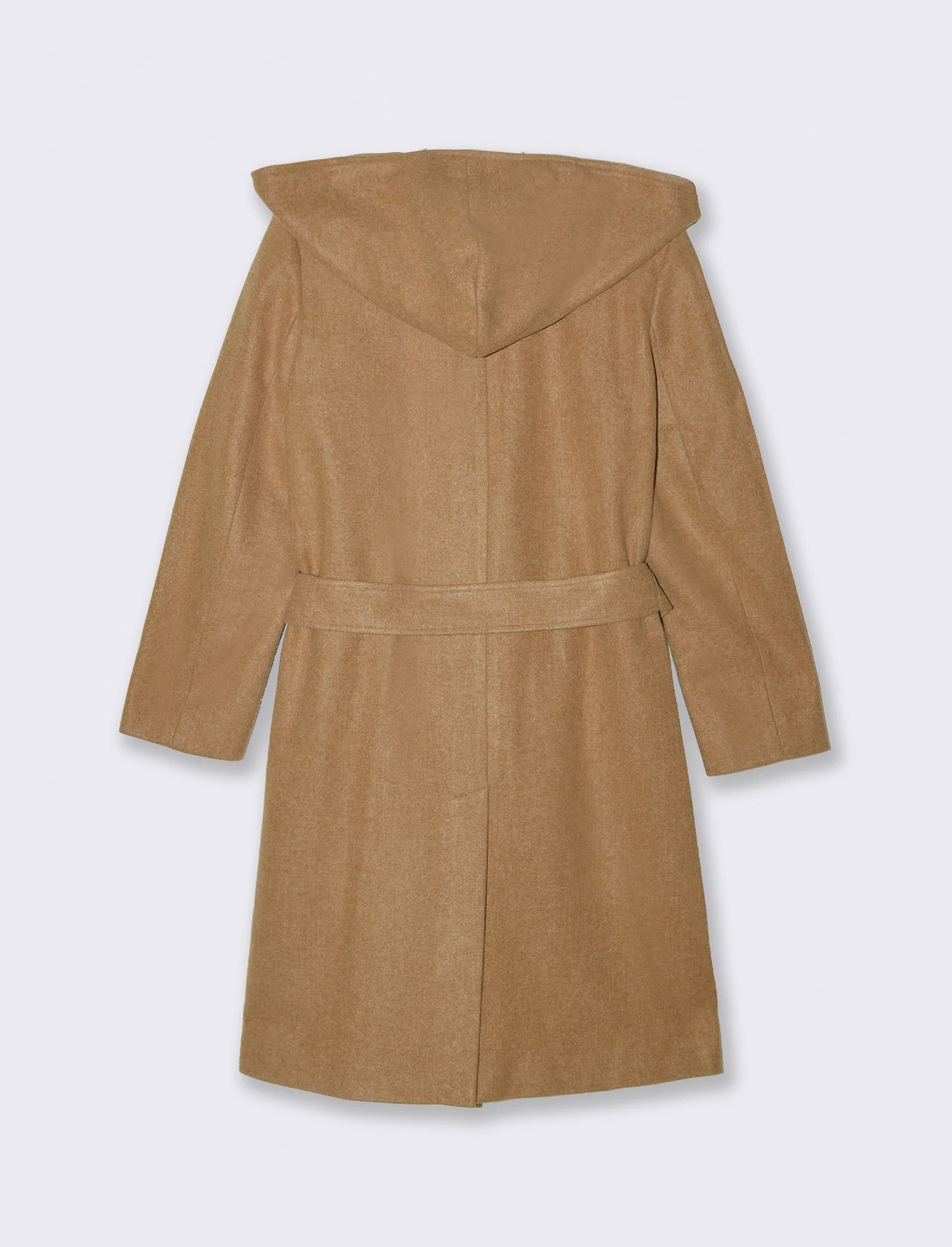 CAPPOTTO CON CAPPUCCIO E CINTA - Cammello - Image 2