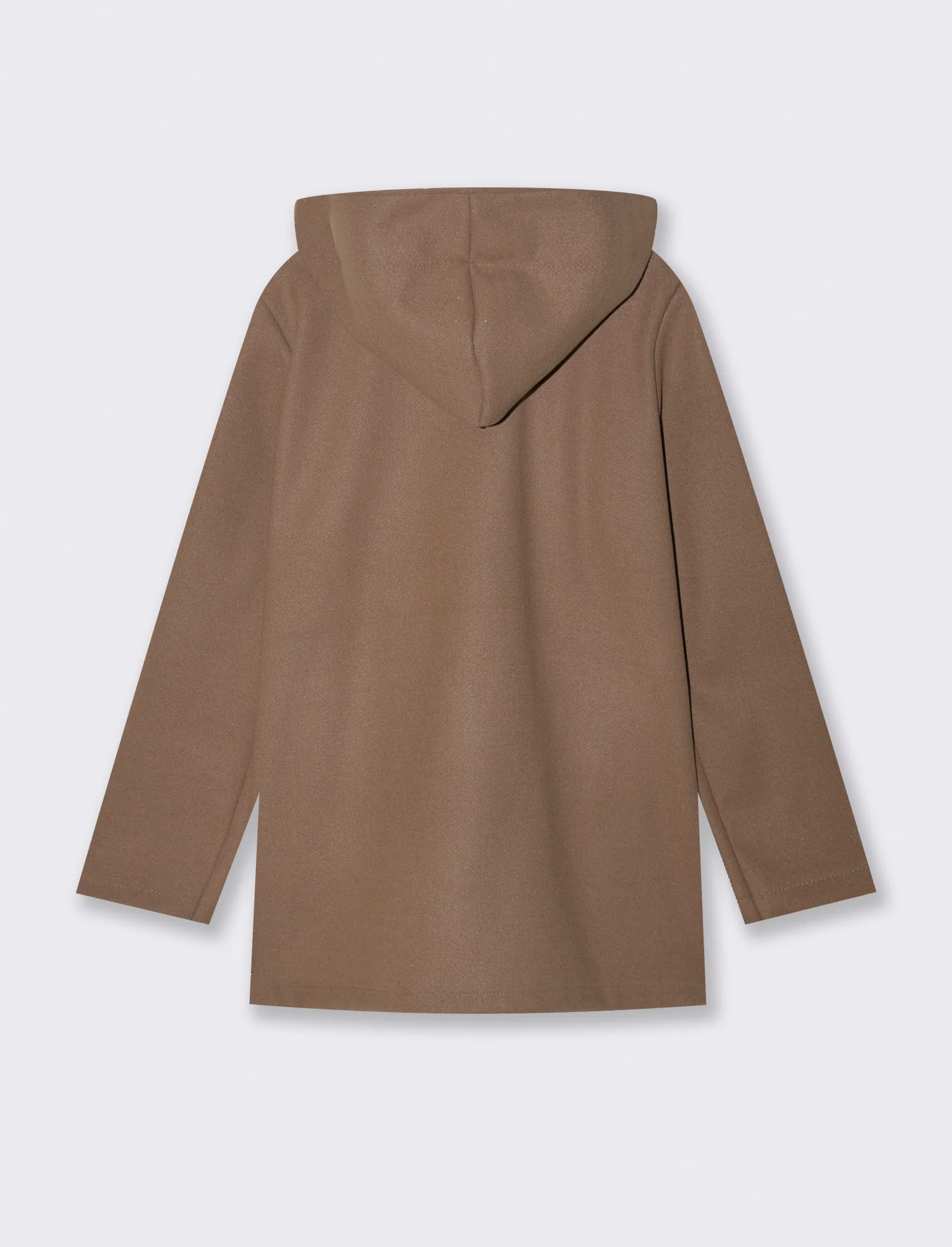 Cappotto con cappuccio - Grigio fango - Image 2