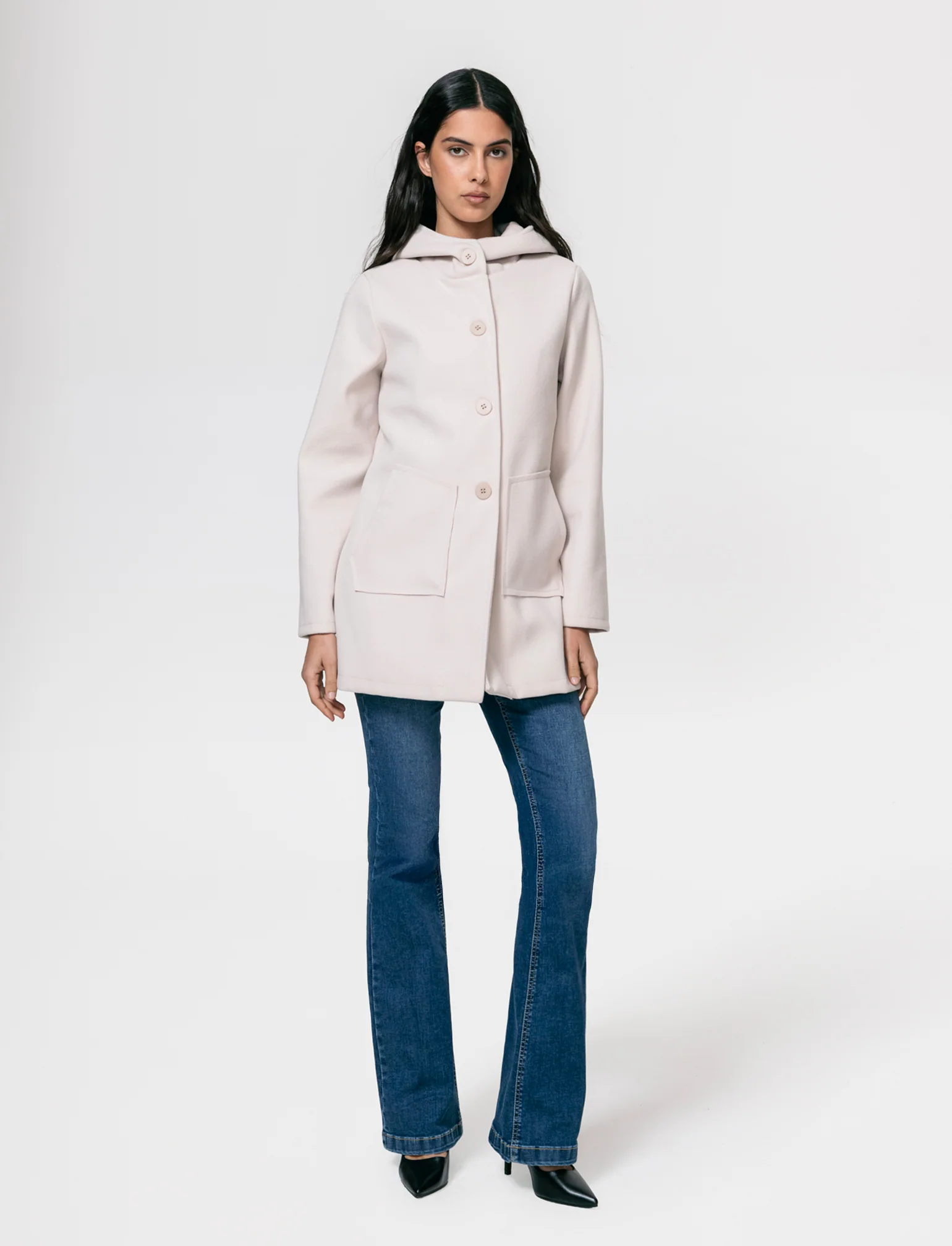 Cappotto con cappuccio - Vaniglia - Image 3