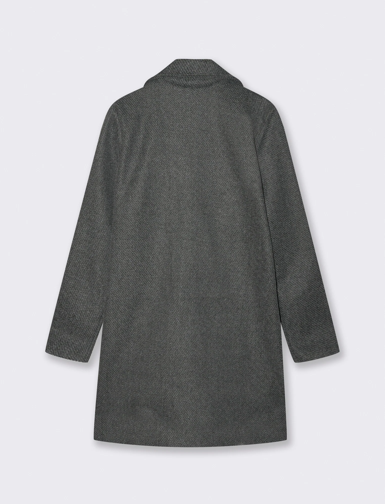 Cappotto doppio petto - Grigio mel. - Image 2