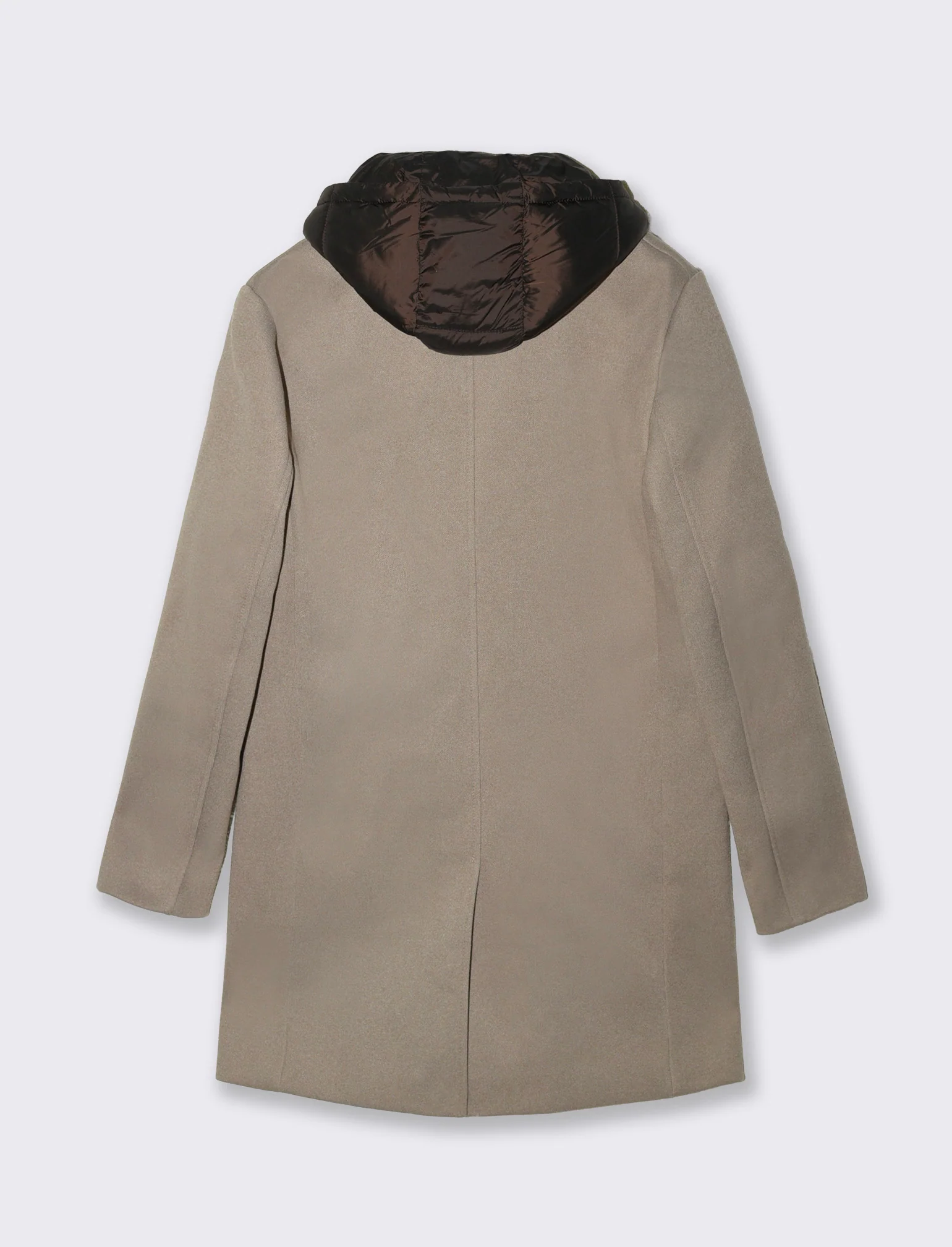 CAPPOTTO FINTO DOPPIO CAPO - Beige melange - Image 2