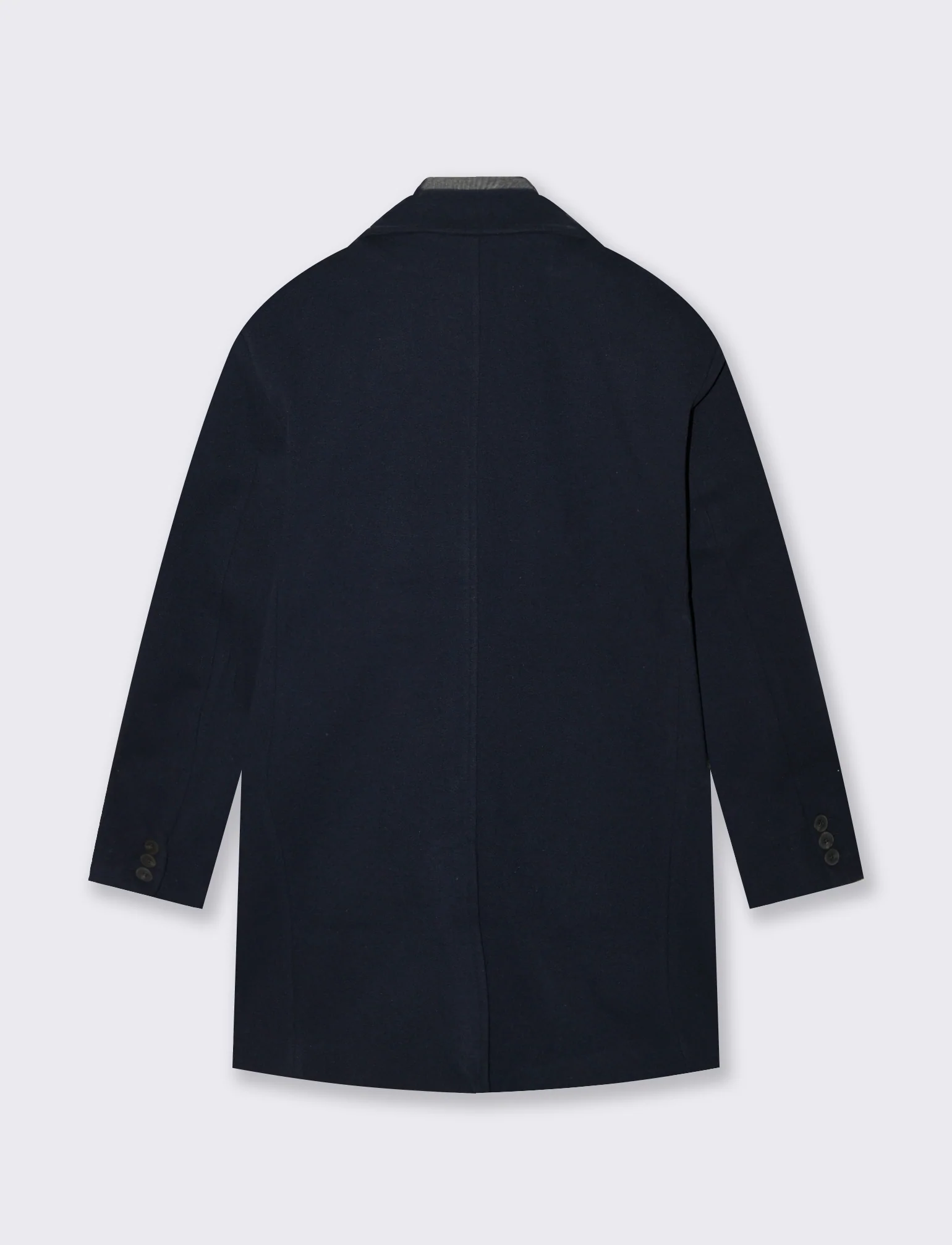 CAPPOTTO FINTO DOPPIO CAPO - Blu melange - Image 2