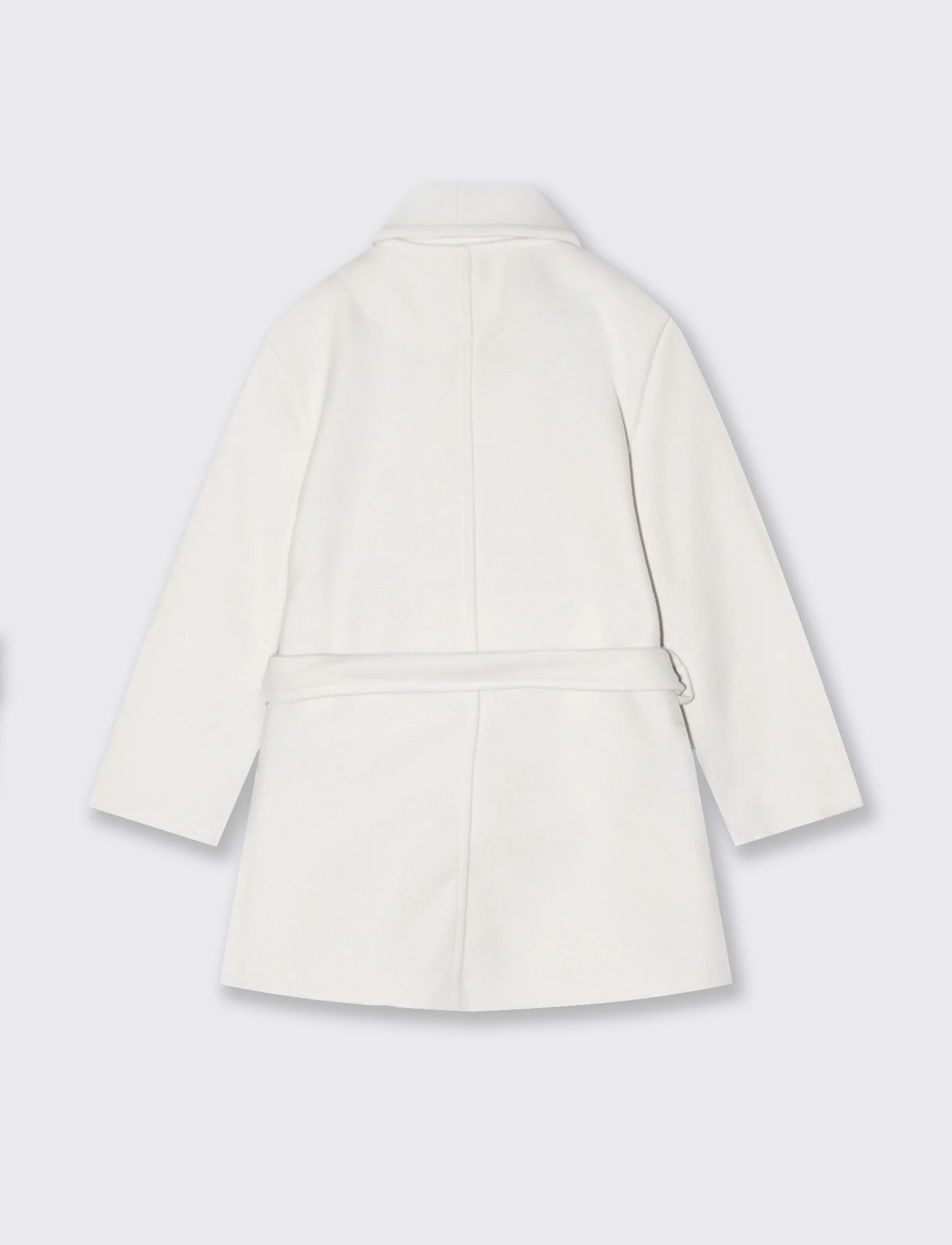 Cappotto in panno - Bianco panna - Image 2