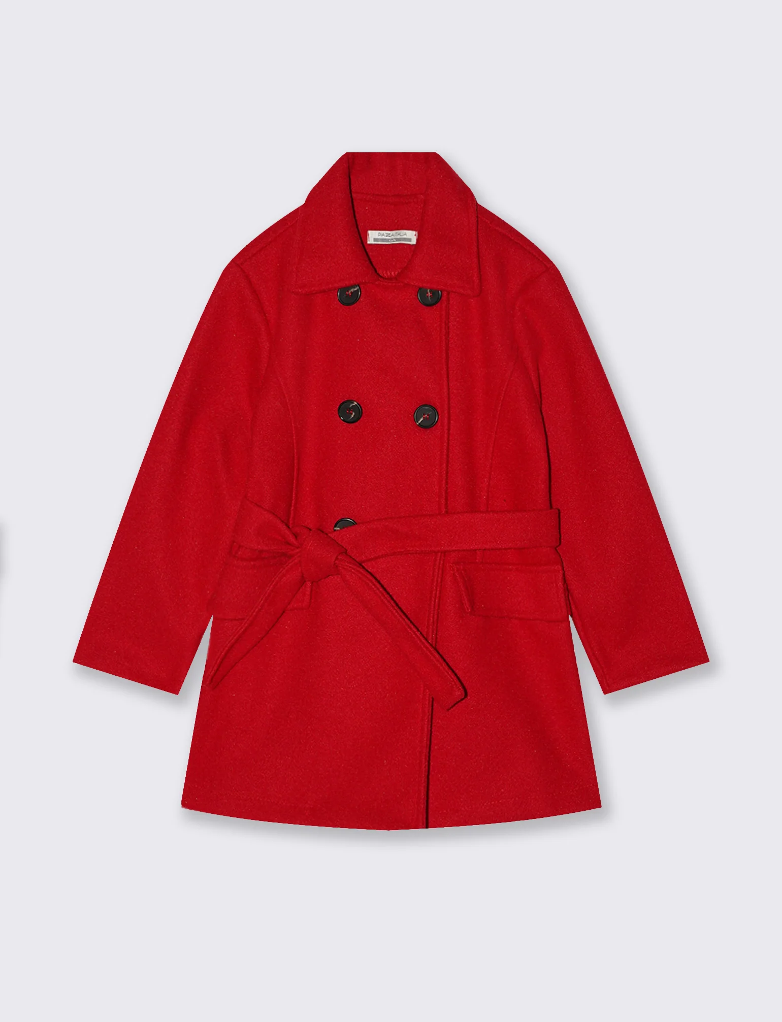 Cappotto in panno - Rosso