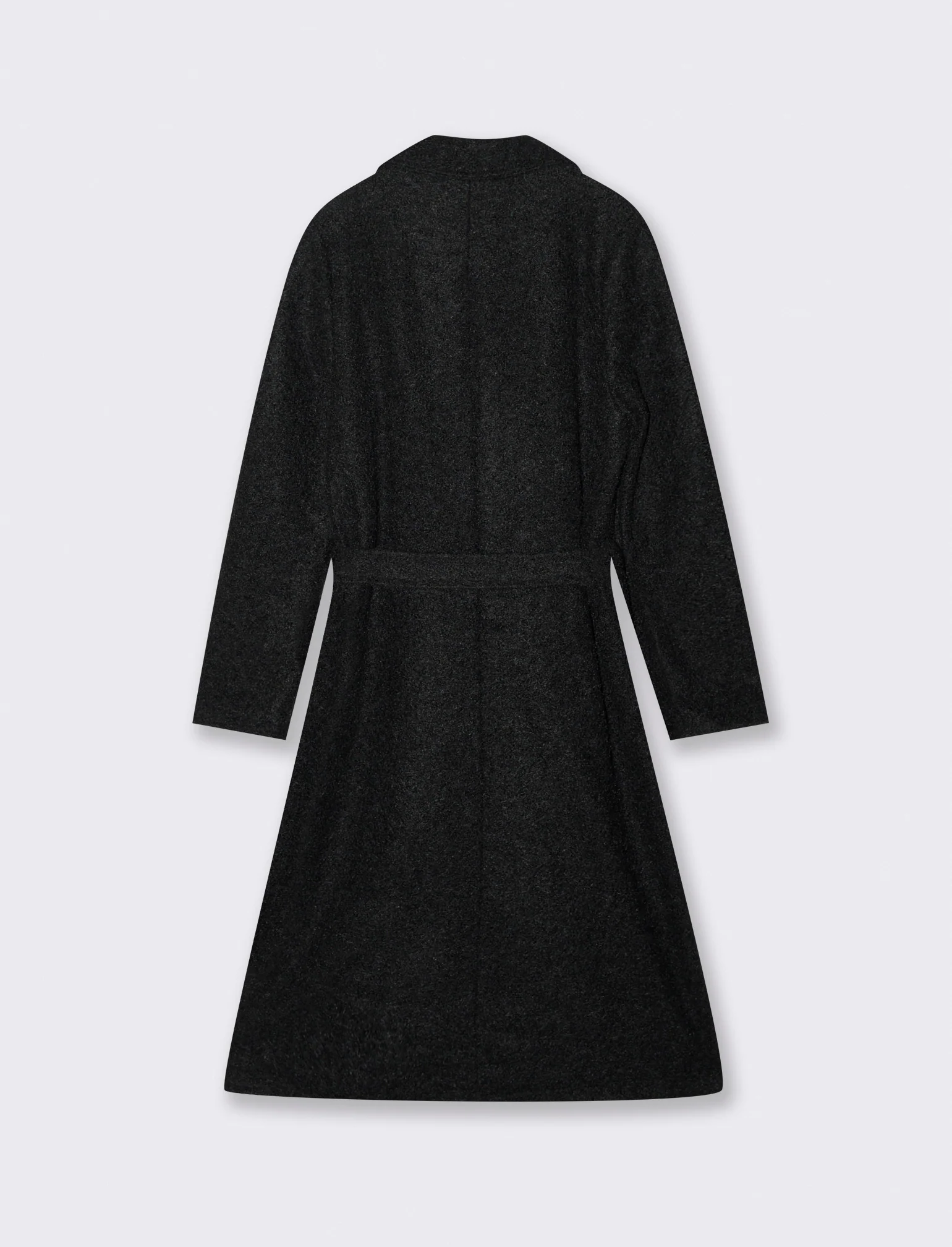 Cappotto in tessuto effetto pelliccia - Nero - Image 2