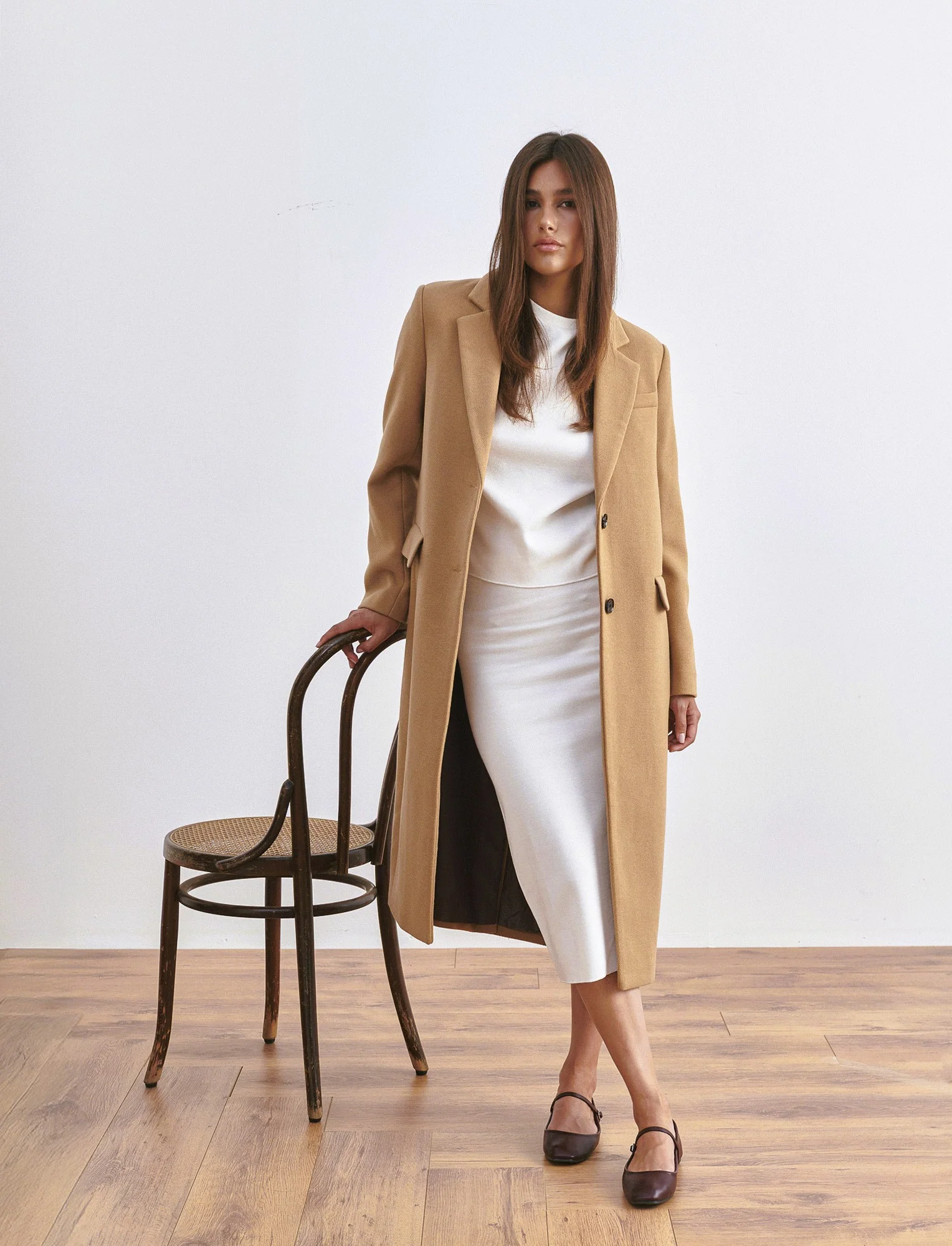 CAPPOTTO LUNGO MONOPETTO - Cammello - Image 3