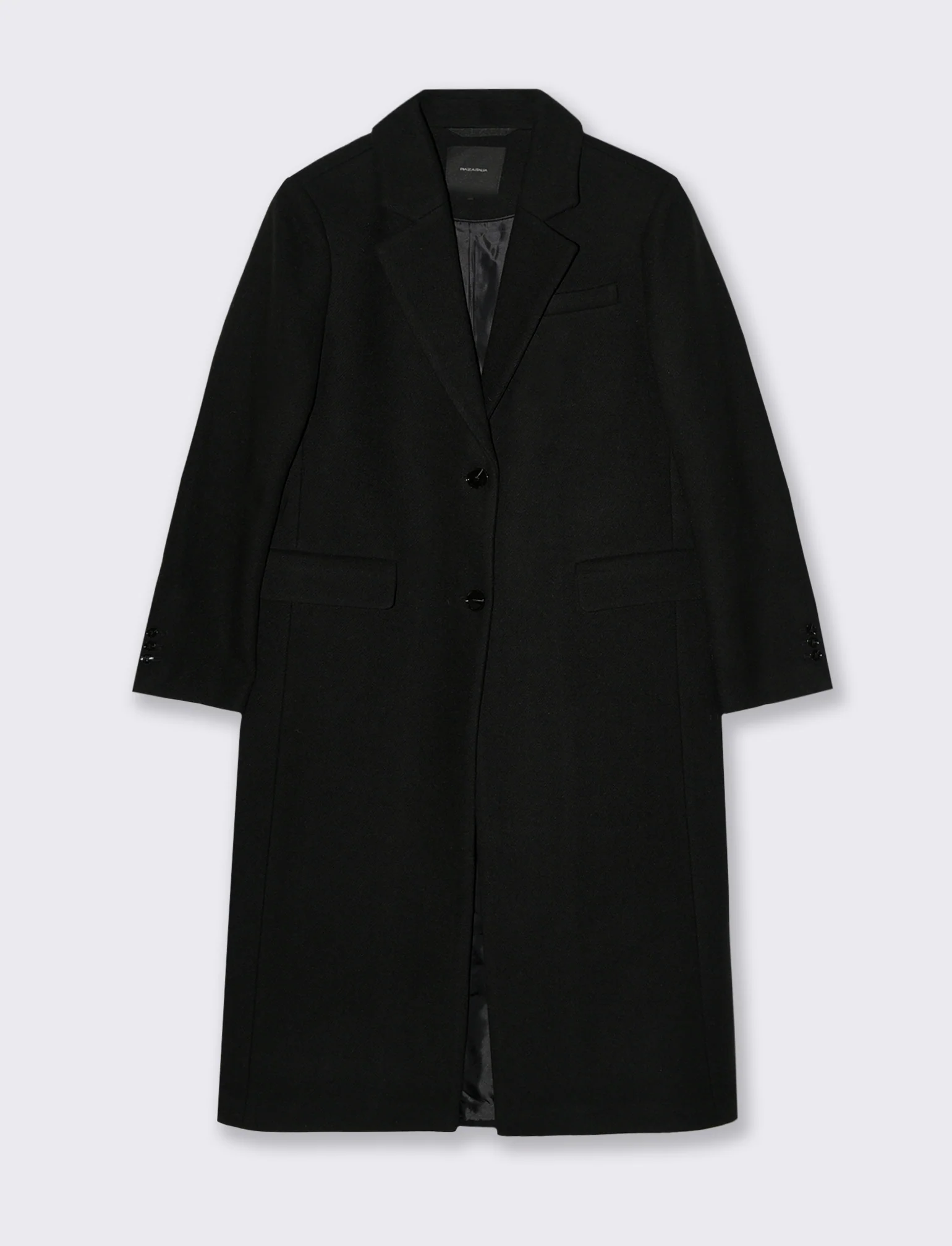 CAPPOTTO LUNGO MONOPETTO - Nero