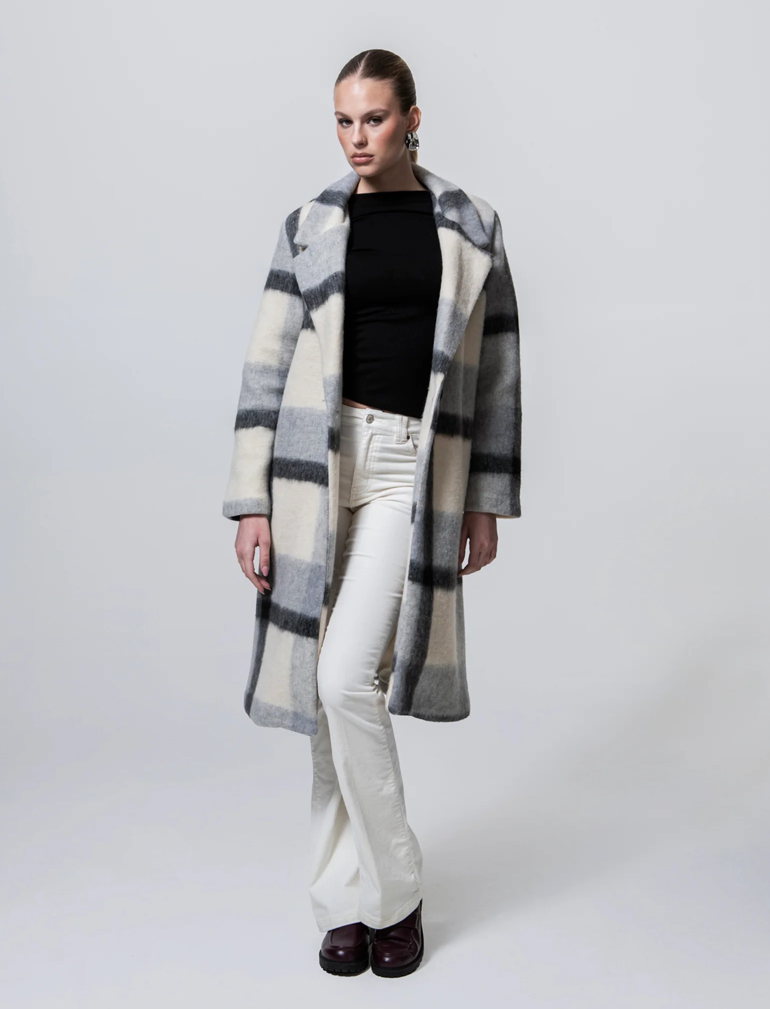 Cappotto quadro fit over - Grigio - Image 3