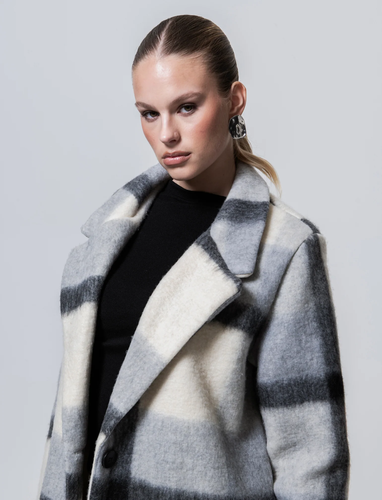 Cappotto quadro fit over - Grigio - Image 4