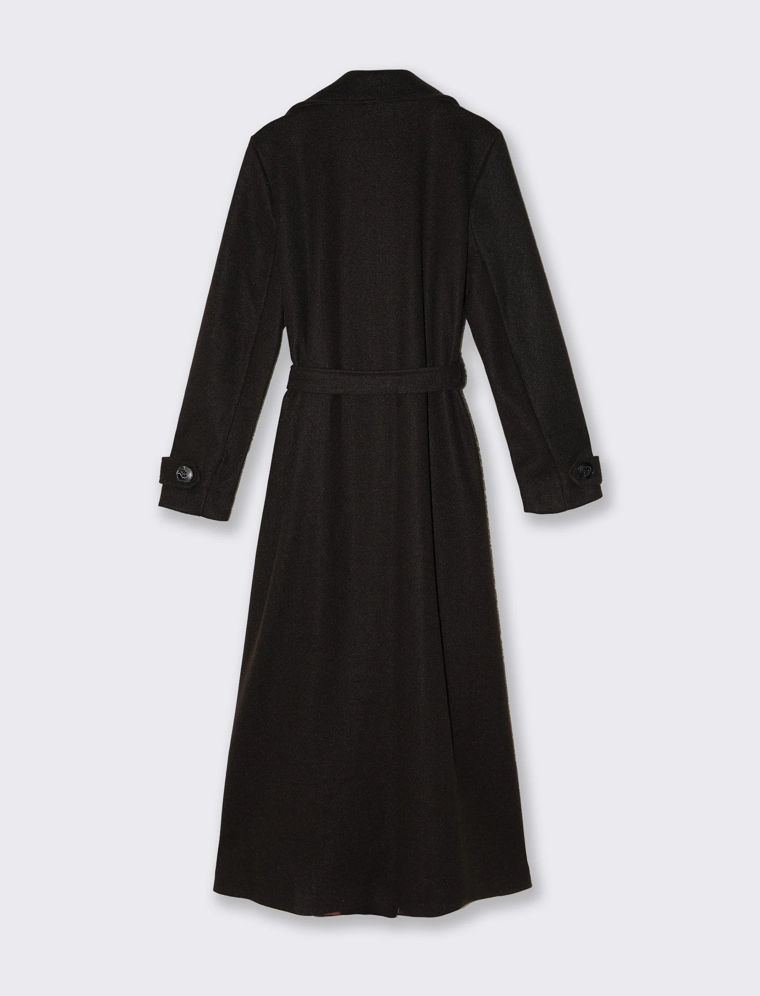 Cappotto trench doppiopetto con cintura - Moro - Image 2