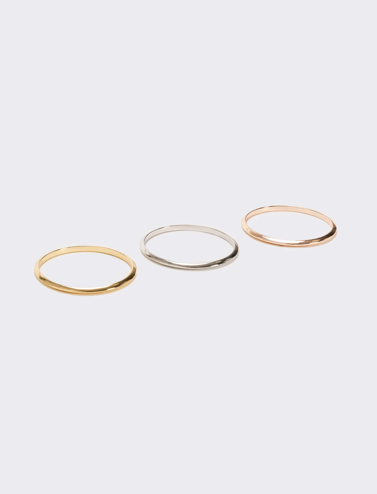 Card 3 bracciali oro argento e rose gold - Multicolore - Image 3