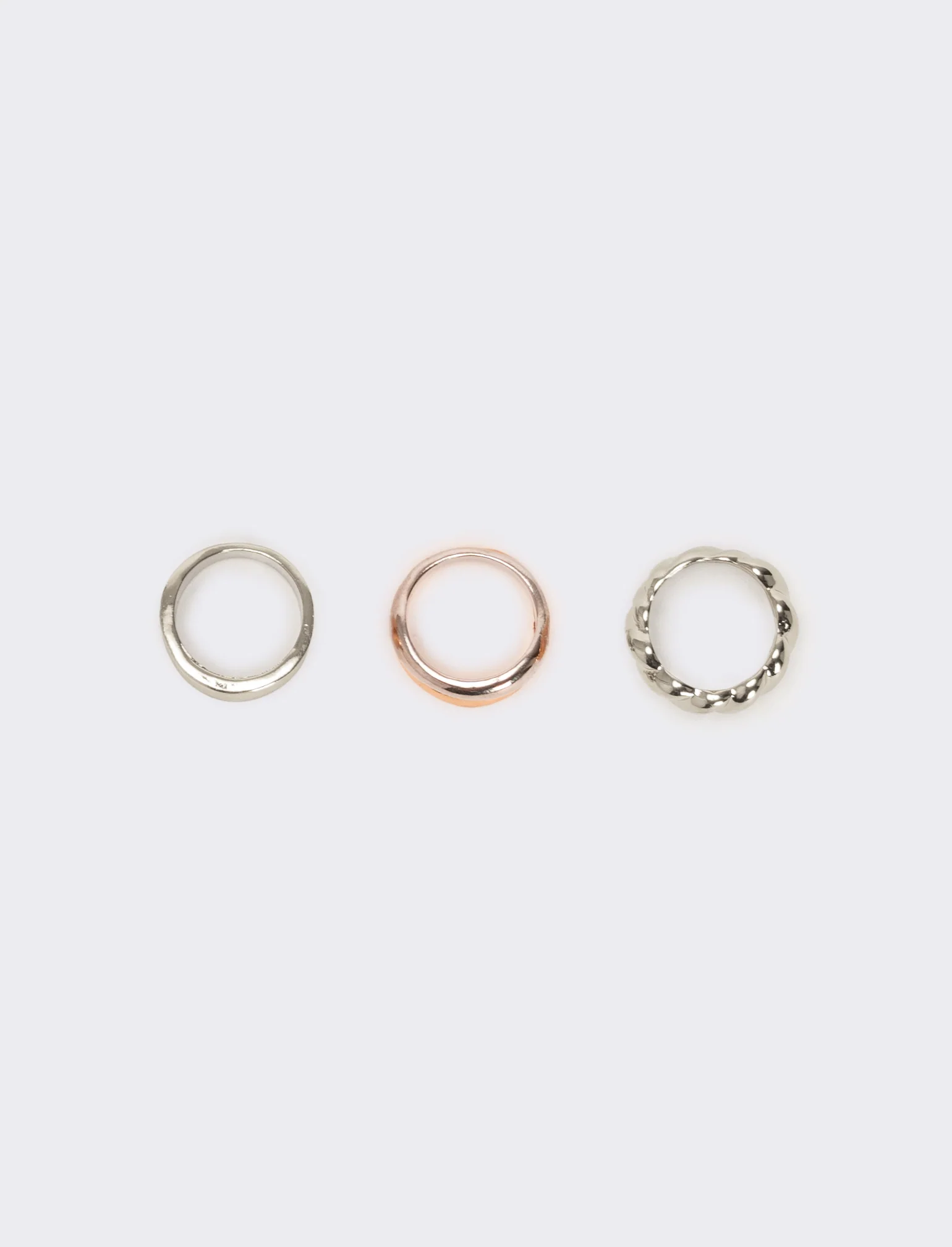 Card anelli donna 4 pezzi - Argento