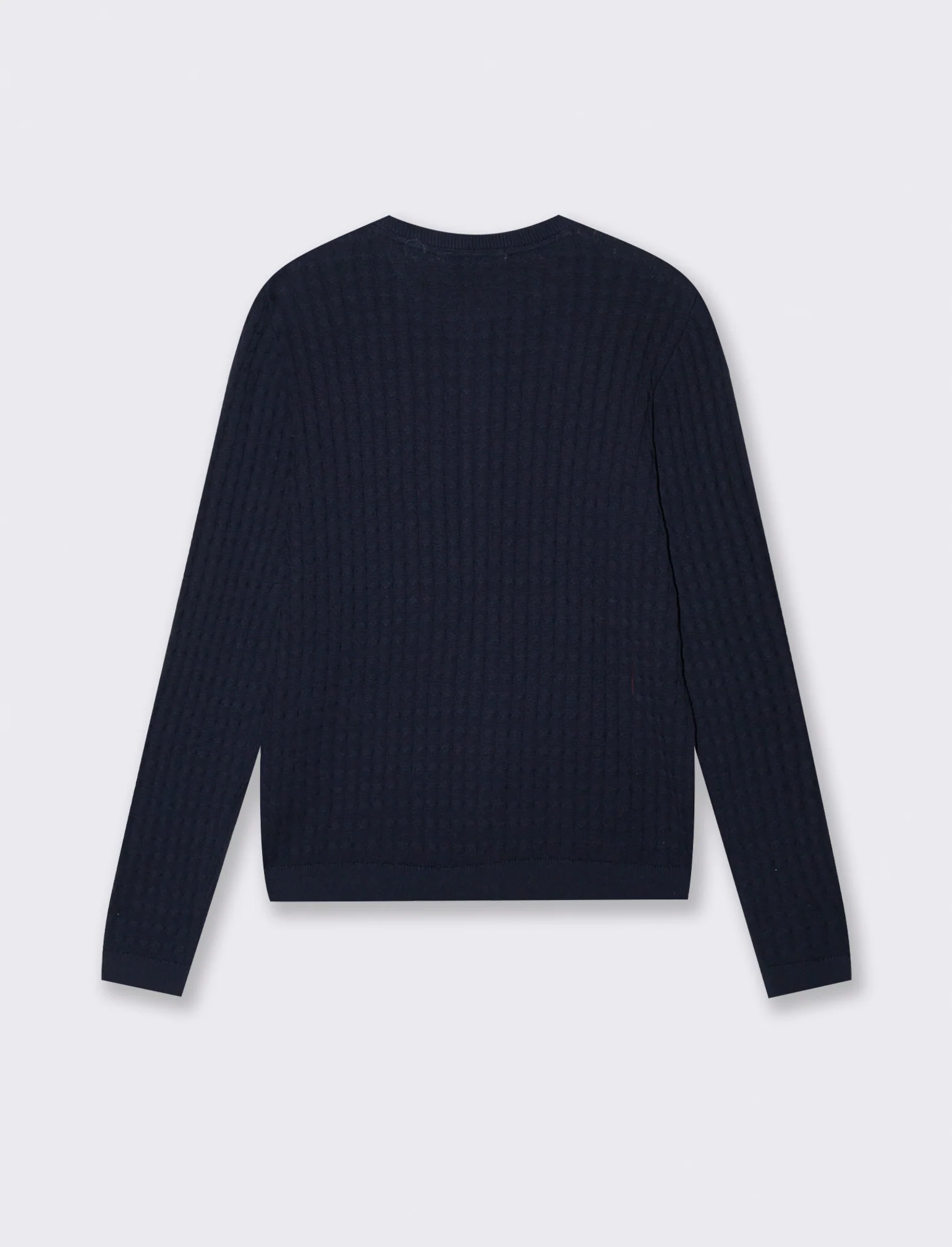 Cardigan a Treccia con Bottoni e Maniche Lunghe - Blu - Image 2