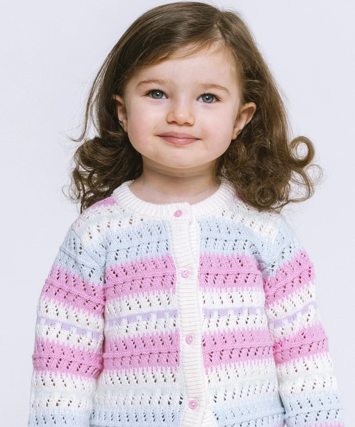 Cardigan arcobaleno da neonata - Multicolore - Image 2