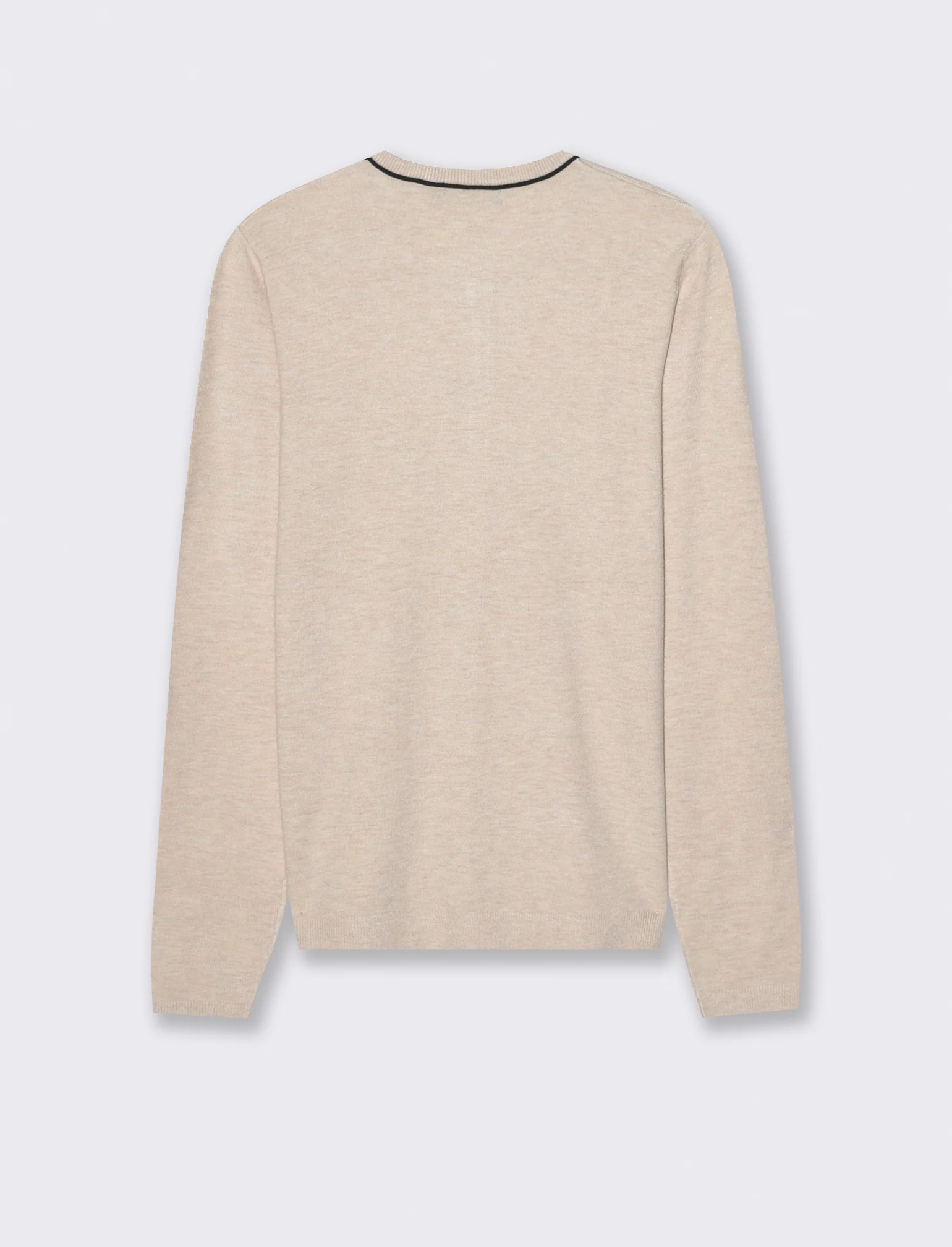 CARDIGAN BASICO - Beige grano - Image 3