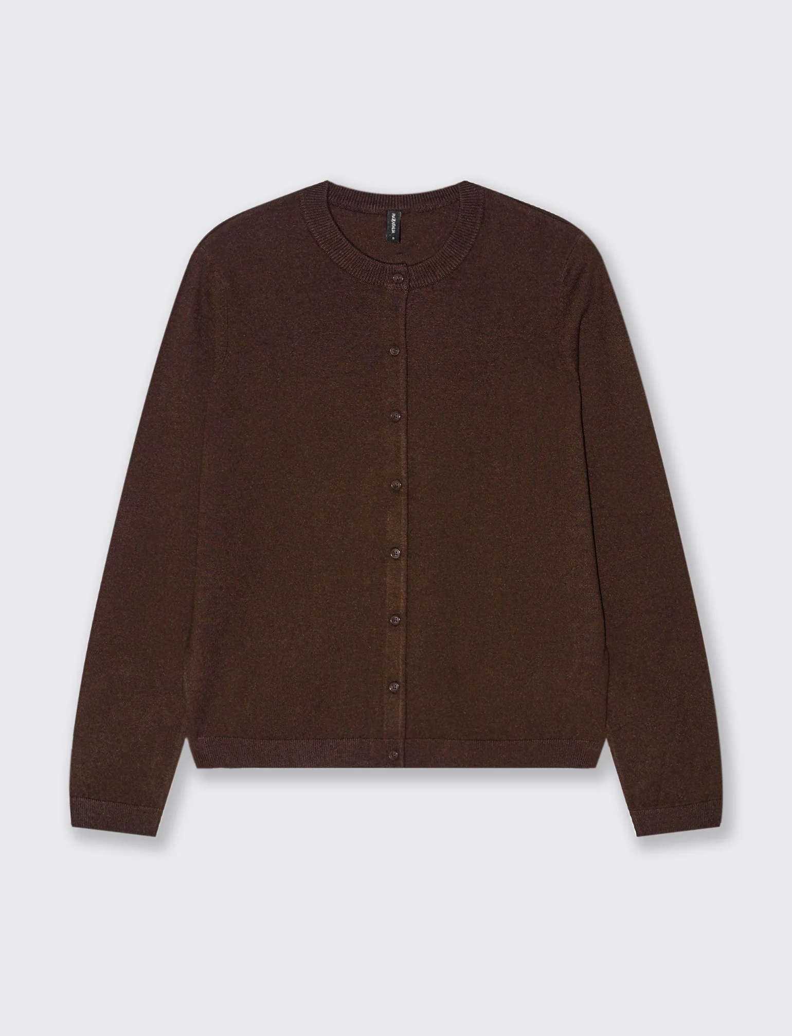 CARDIGAN BASICO - Marrone cioccolato - Image 2