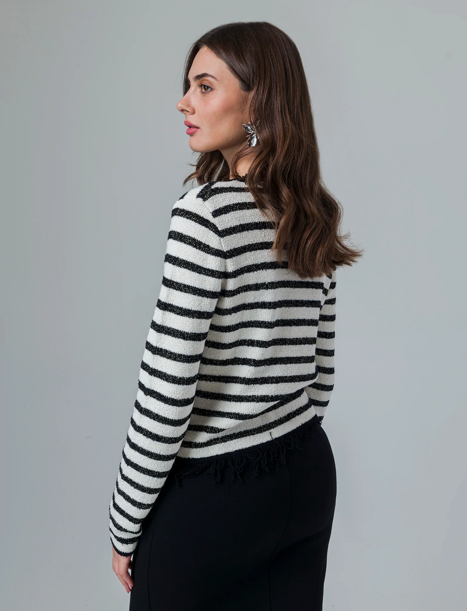 Cardigan con frange da donna - var 1
