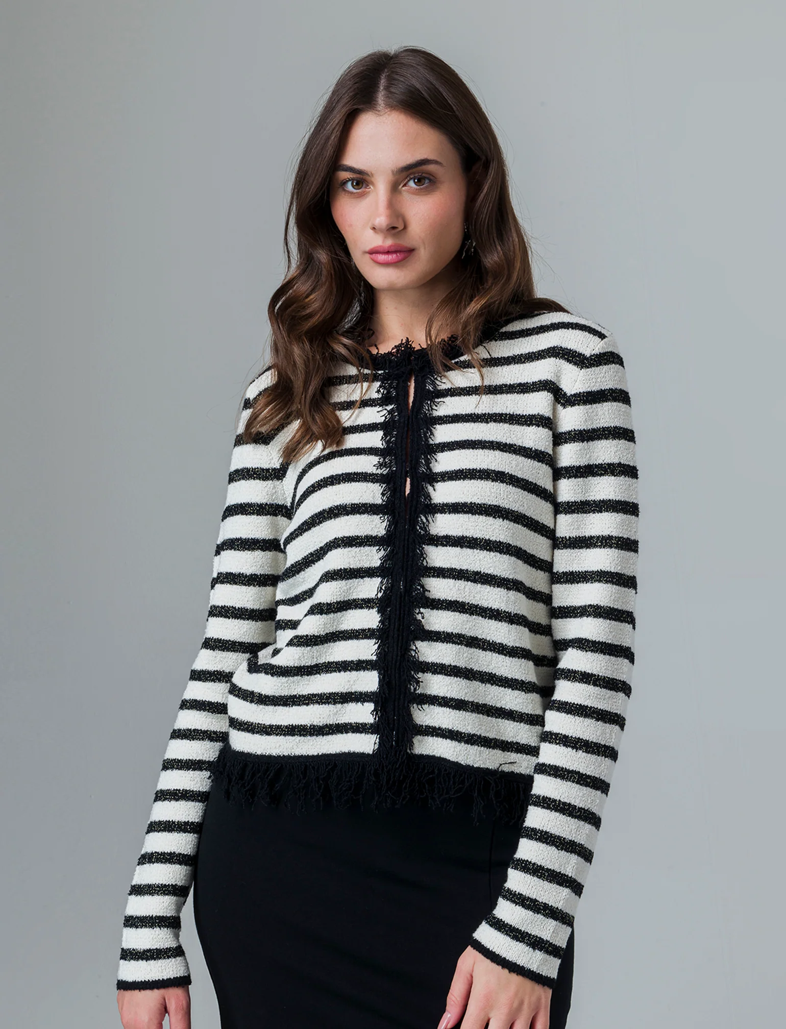 Cardigan con frange da donna - var 1 - Image 3