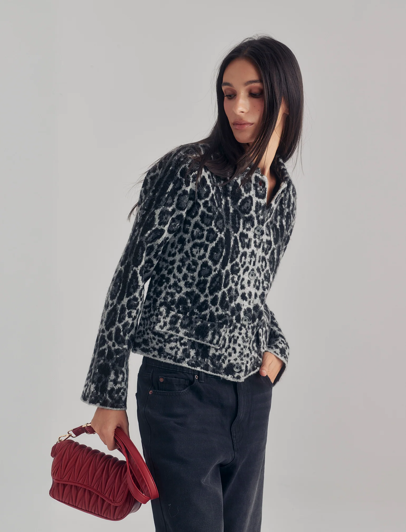 CARDIGAN CON LAVORAZIONE JACQUARD - var 1 - Image 2