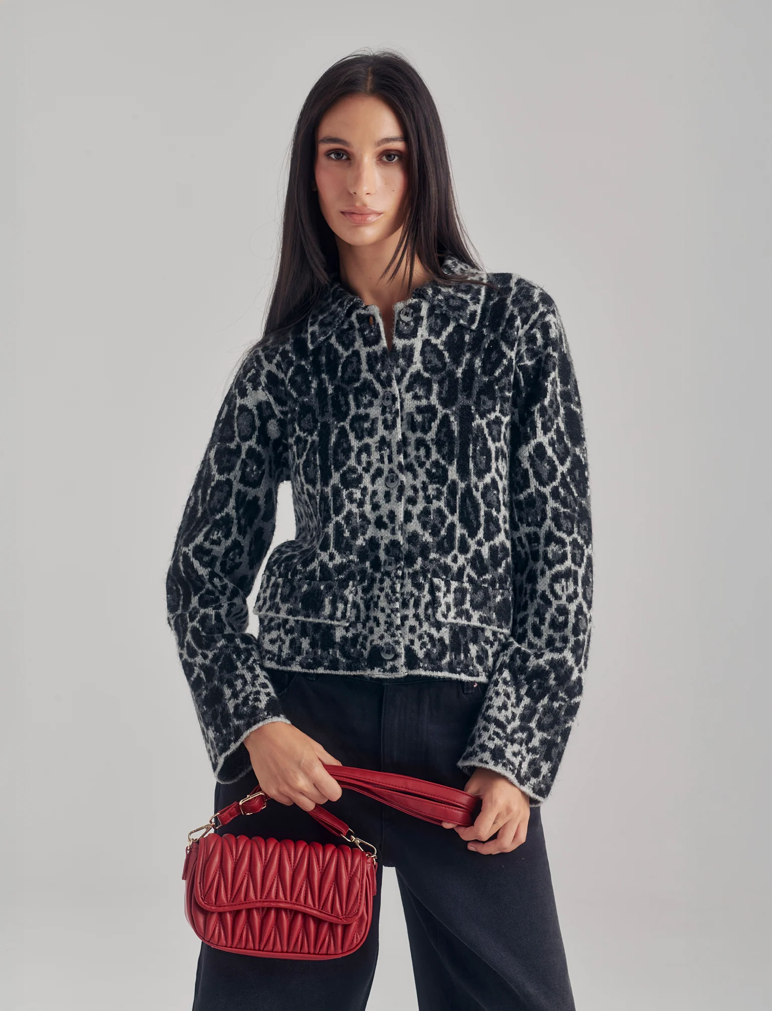 CARDIGAN CON LAVORAZIONE JACQUARD - var 1 - Image 3