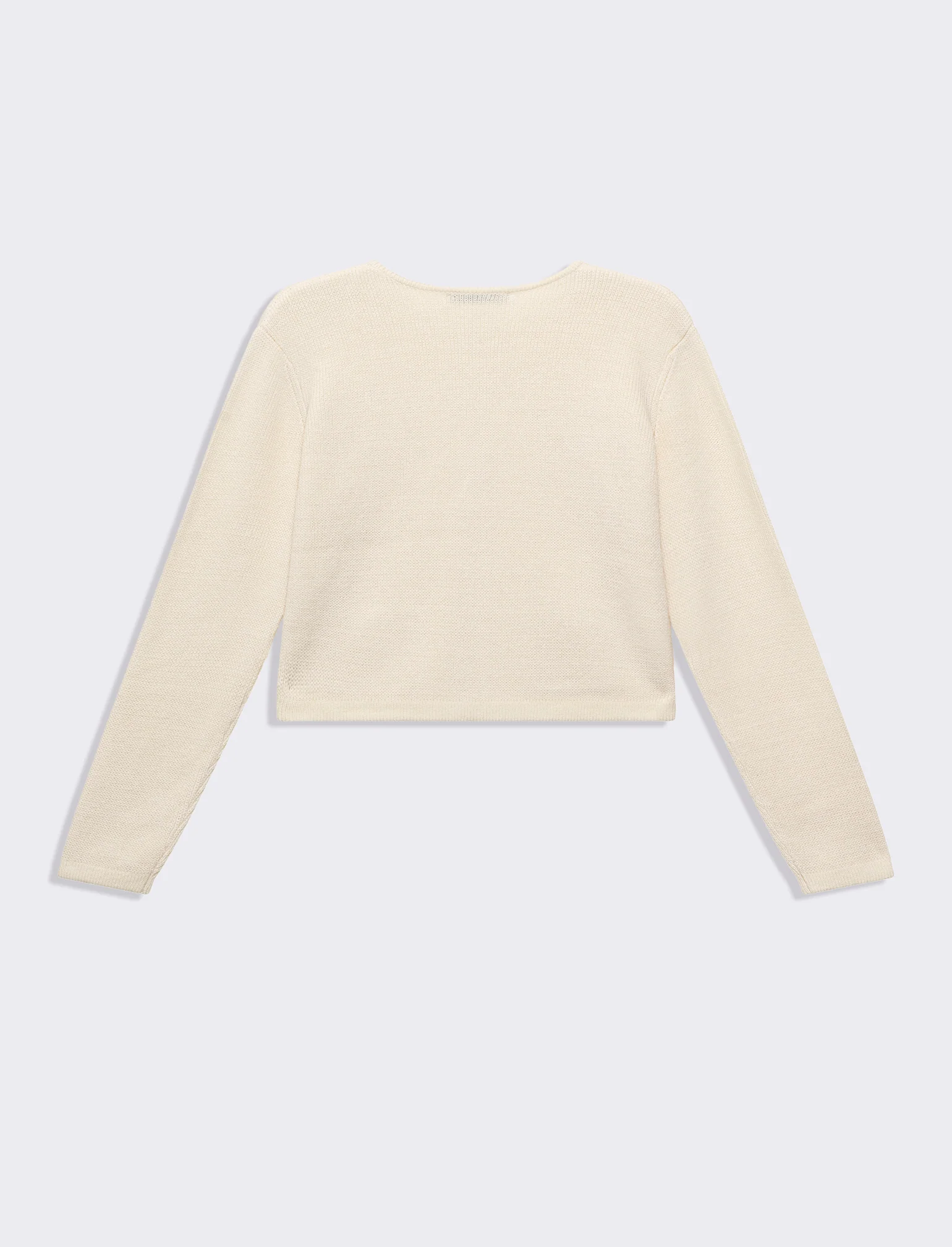 Cardigan con tasche da donna - Avorio - Image 2