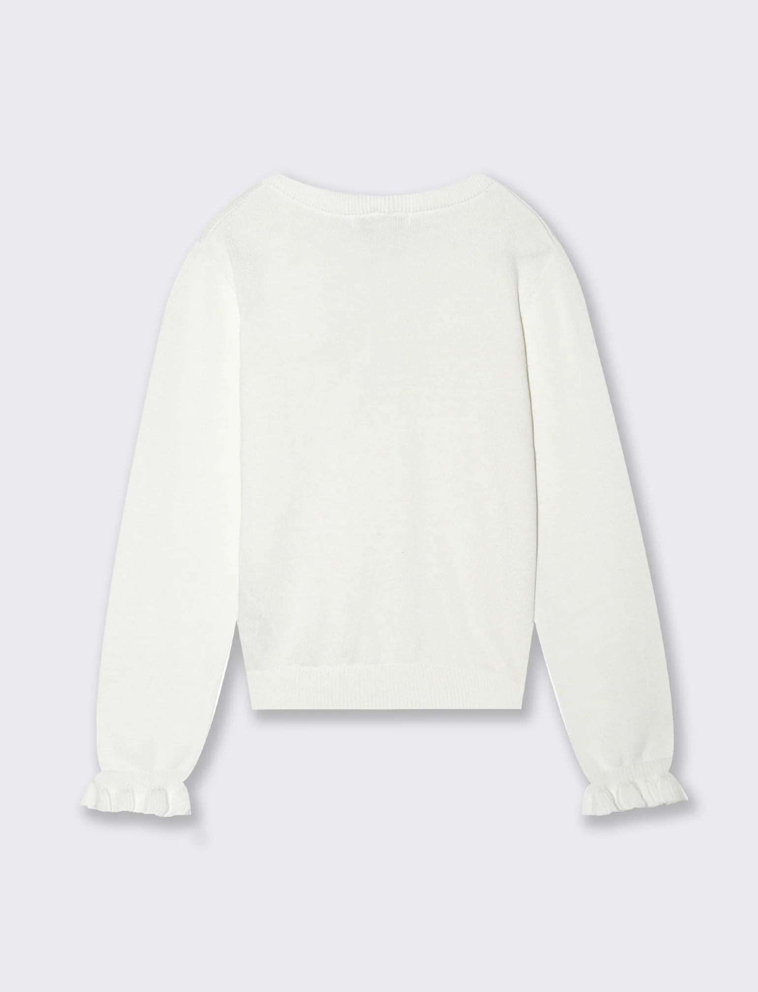 Cardigan estivo da bambina - Bianco - Image 2