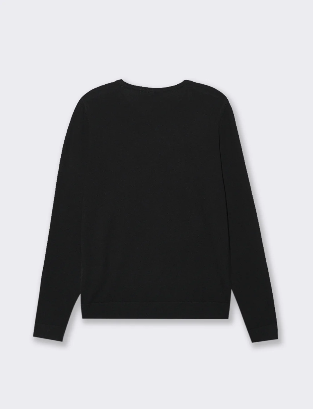 CARDIGAN GIROCOLLO - Nero - Image 2